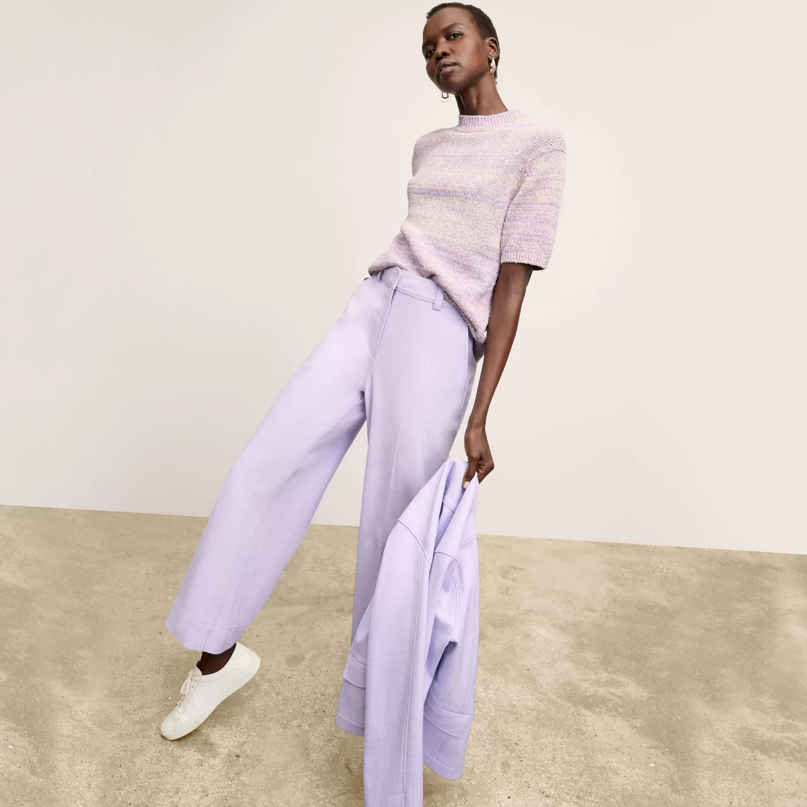 Tops | M.M.LaFleur The Alexis Top - Knit Boucle DustyLavender