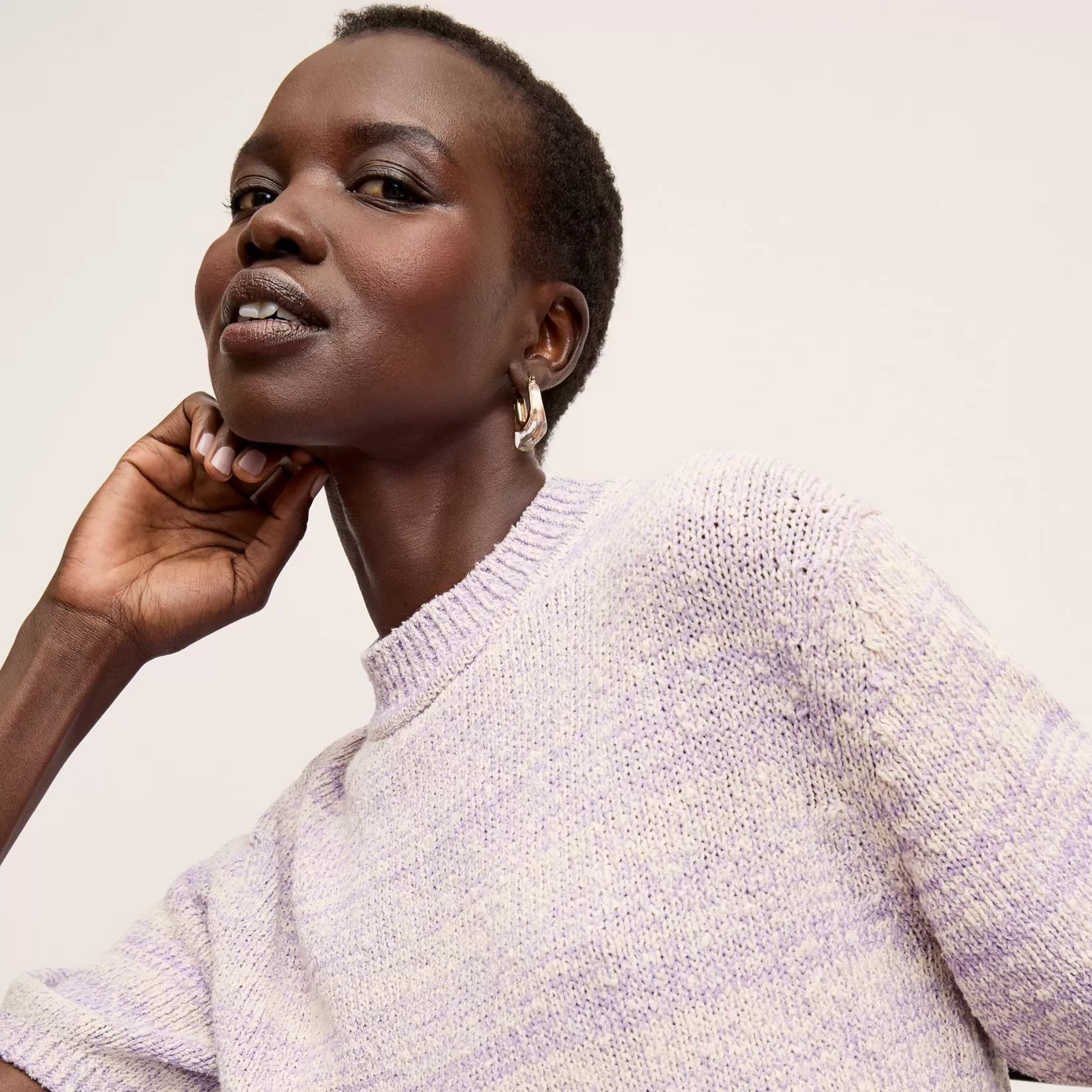 Tops | M.M.LaFleur The Alexis Top - Knit Boucle DustyLavender
