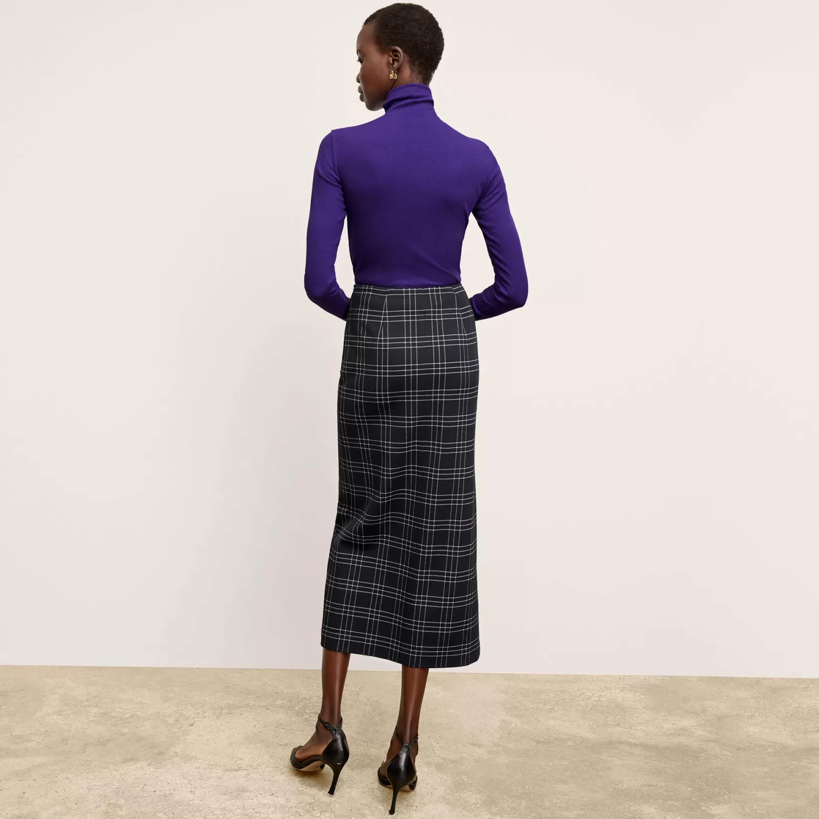 T-Shirts | M.M.LaFleur The Axam Turtleneck - Ribbed Pima Cotton Ube