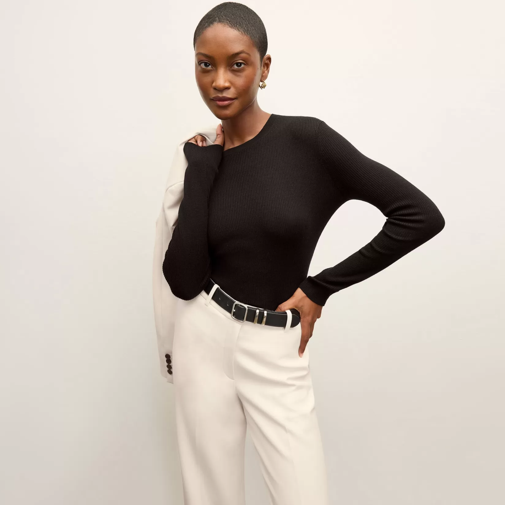 Tops | Sweaters | M.M.LaFleur The Beck Sweater - Ribbed Merino Black