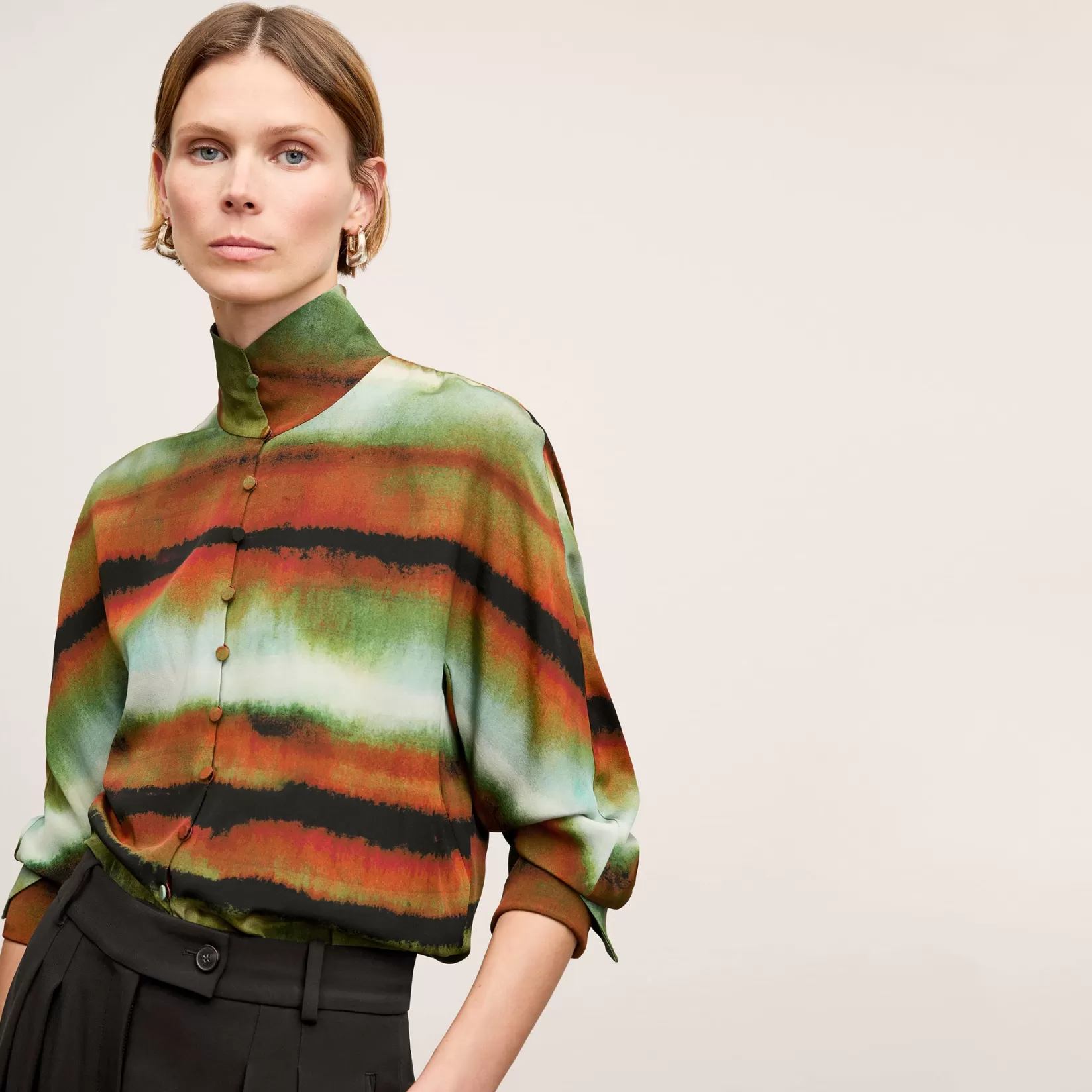 Tops | M.M.LaFleur The Bridget Top - Washable Silk FadedPrint