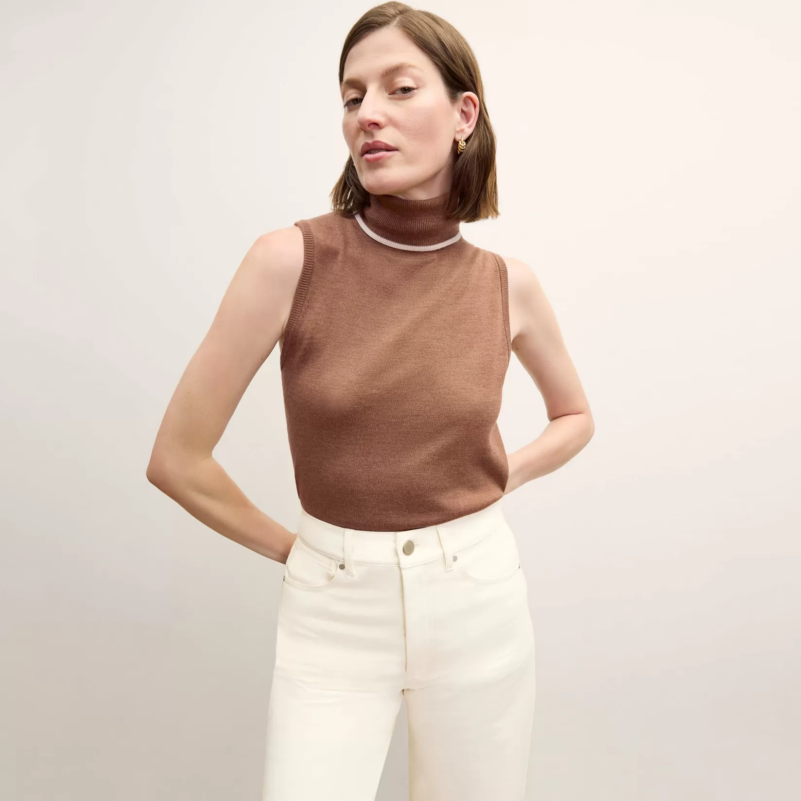 Tops | Sweaters | M.M.LaFleur The Bryce Turtleneck - Merino Camel/Ivory