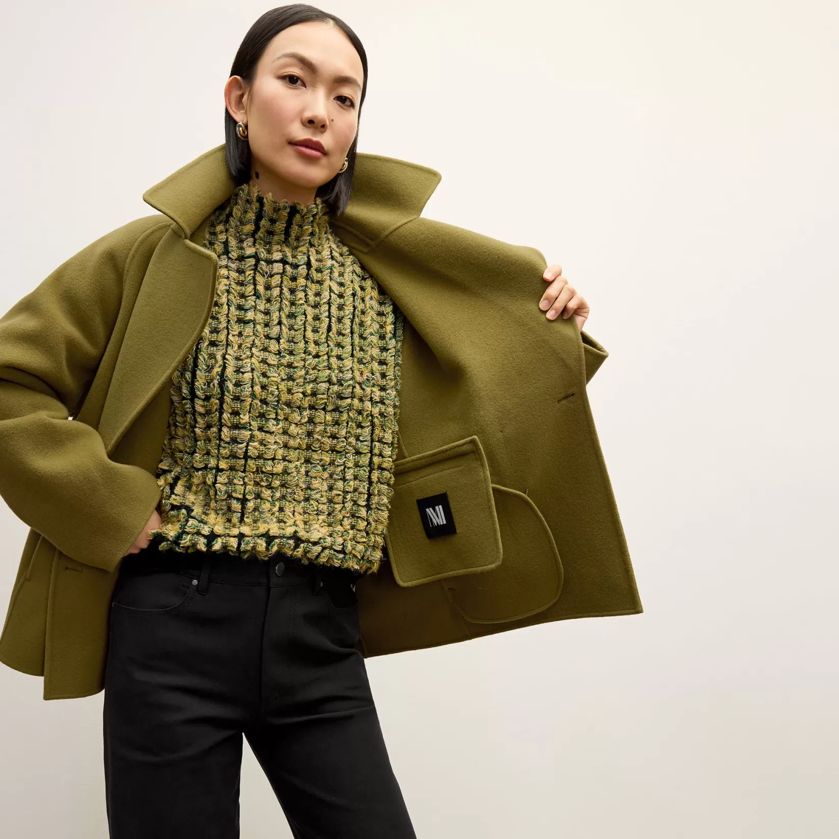 Jackets | M.M.LaFleur The Calista Coat - Double-Face Wool Pistachio