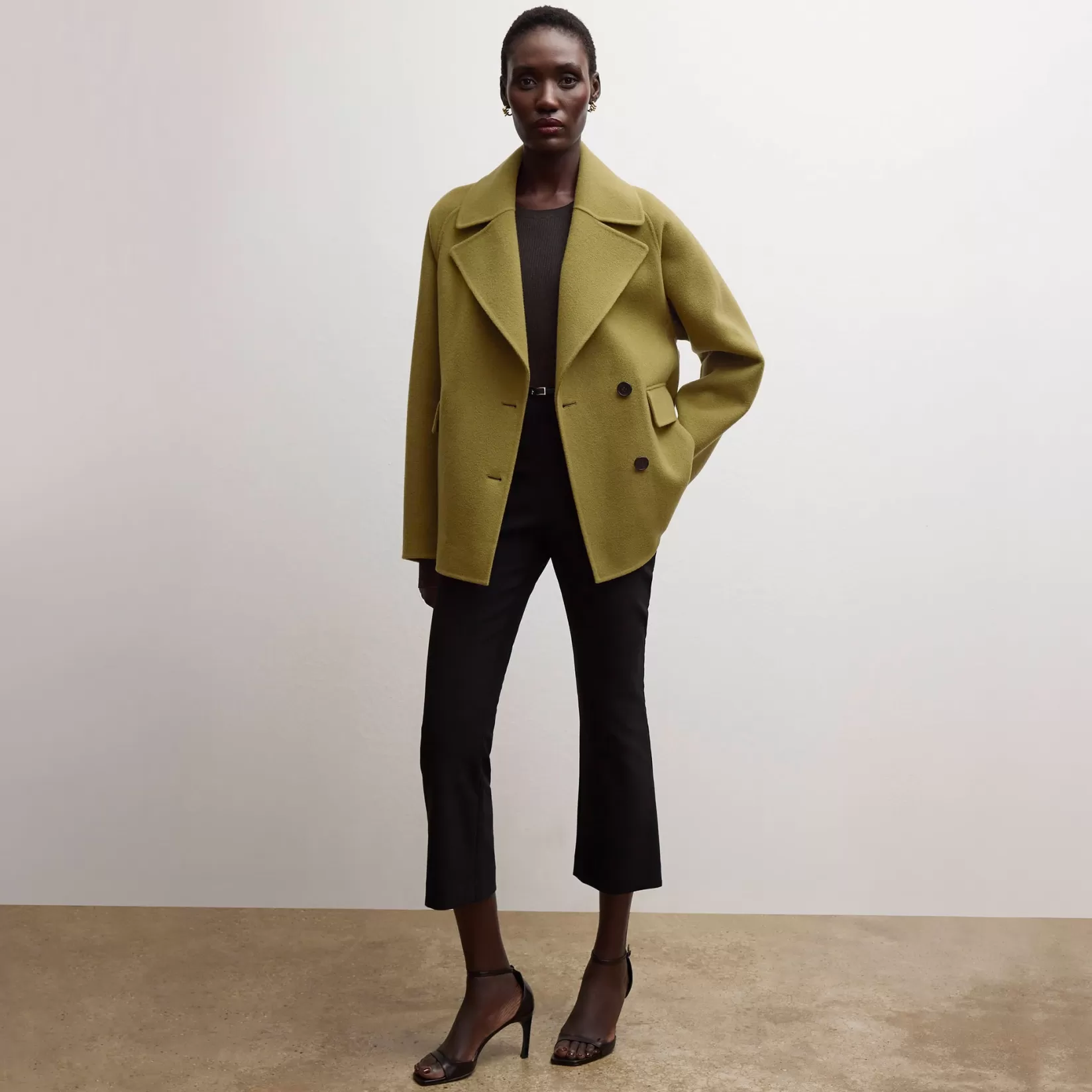 Jackets | M.M.LaFleur The Calista Coat - Double-Face Wool Pistachio