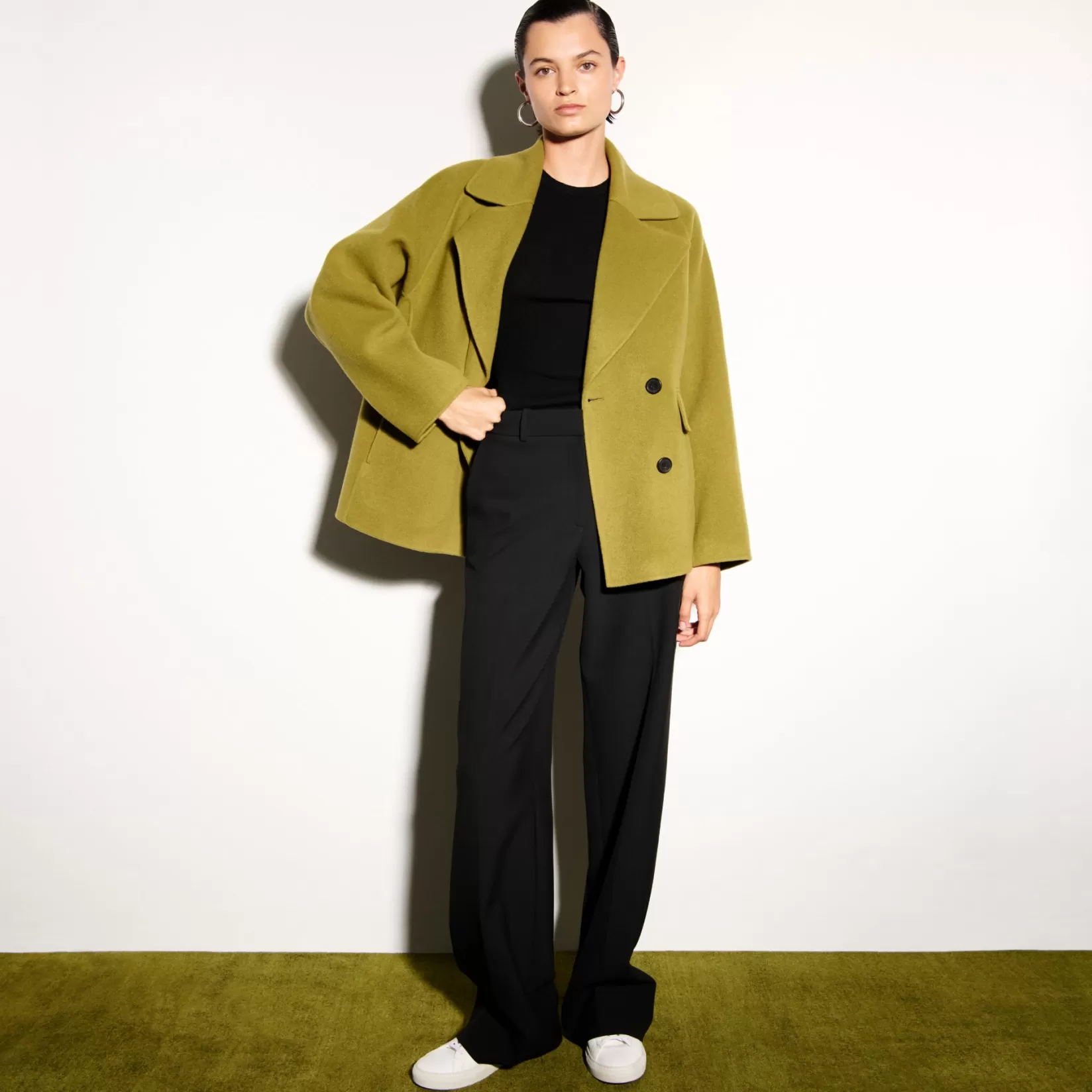 Jackets | M.M.LaFleur The Calista Coat - Double-Face Wool Pistachio