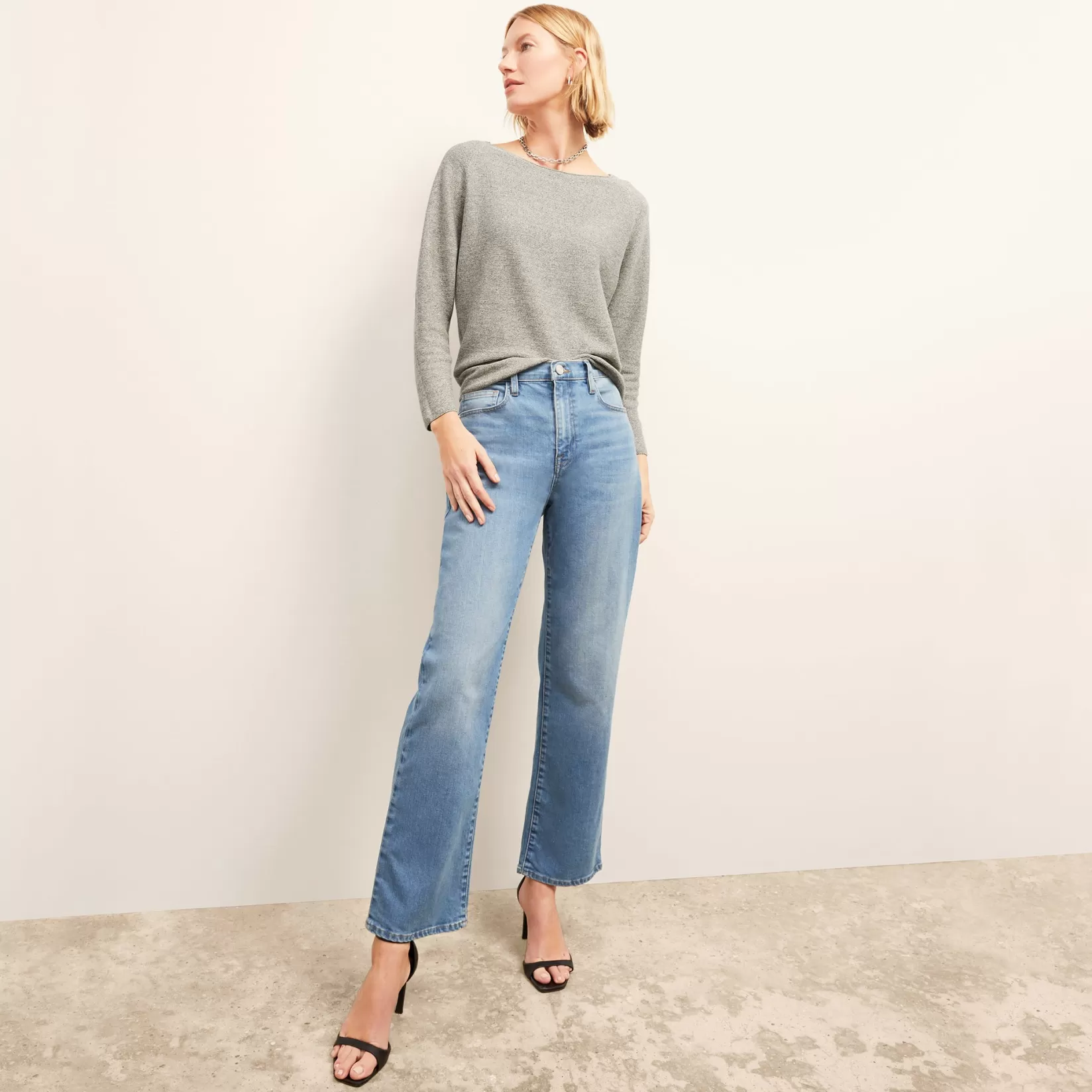 Sweaters | M.M.LaFleur The Chadwick Sweater - Flat Cotton Knit GrayMelange