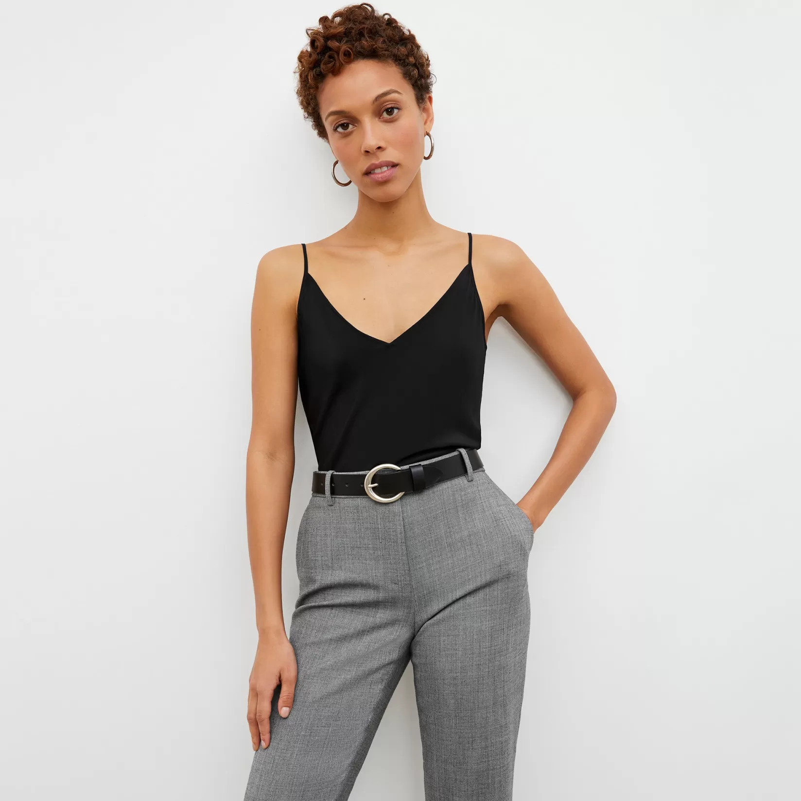 Accessories | M.M.LaFleur The Circle Buckle Belt Black