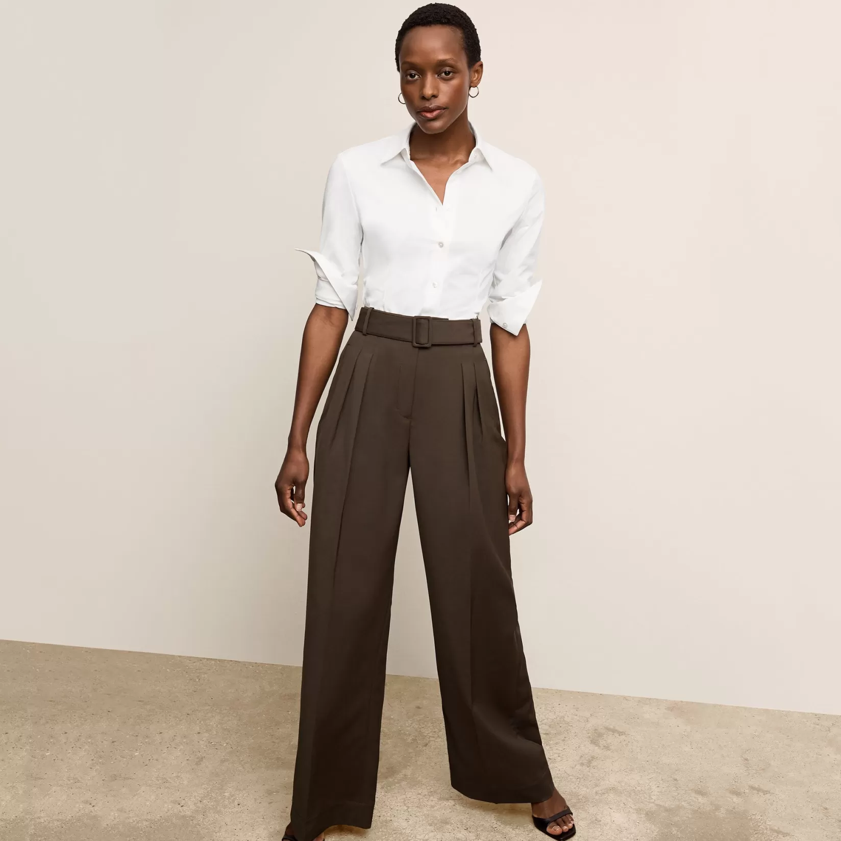 Tops | M.M.LaFleur The Clemens Top - Knit Poplin White