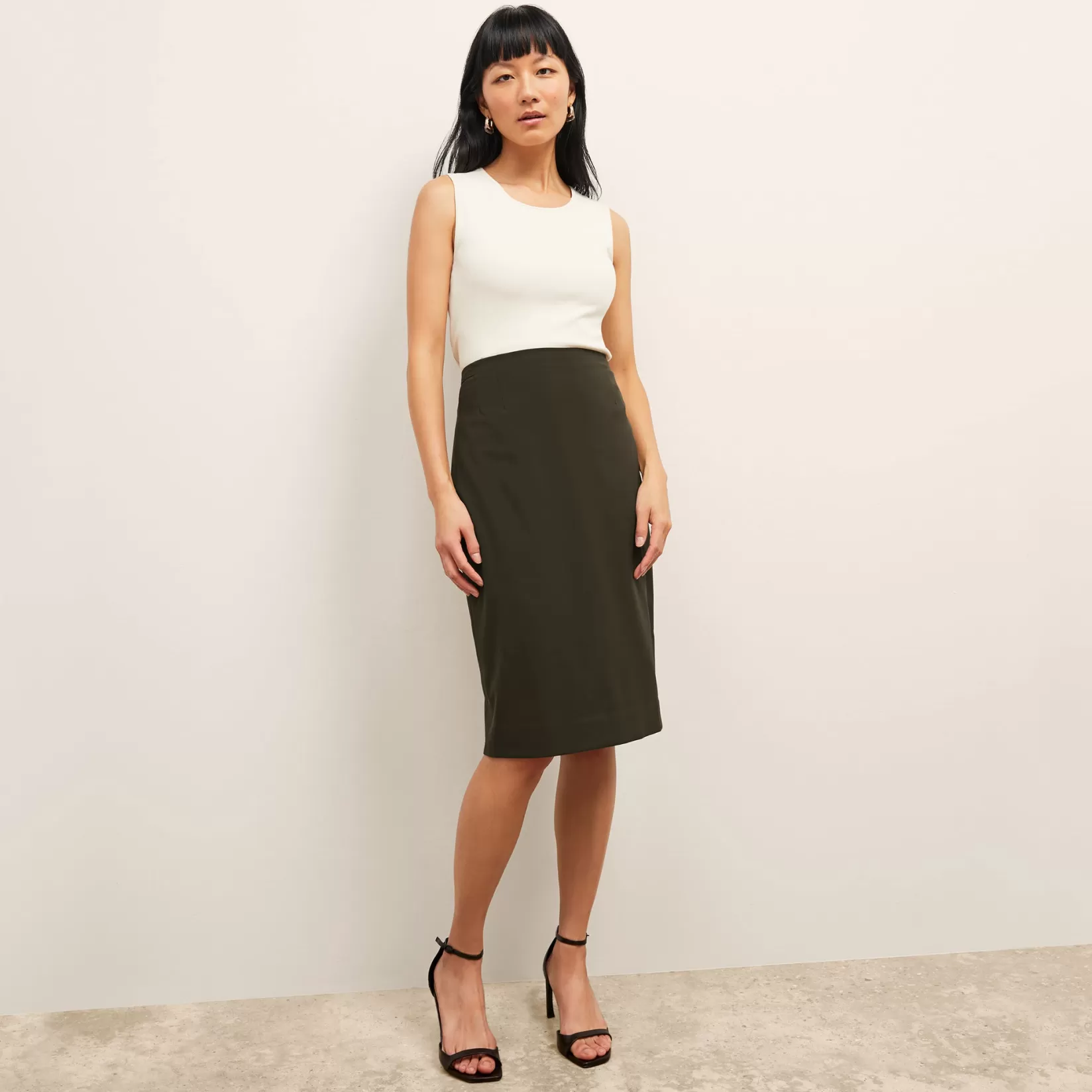 Skirts | M.M.LaFleur The Cobble Hill Skirt - OrigamiTech Olive
