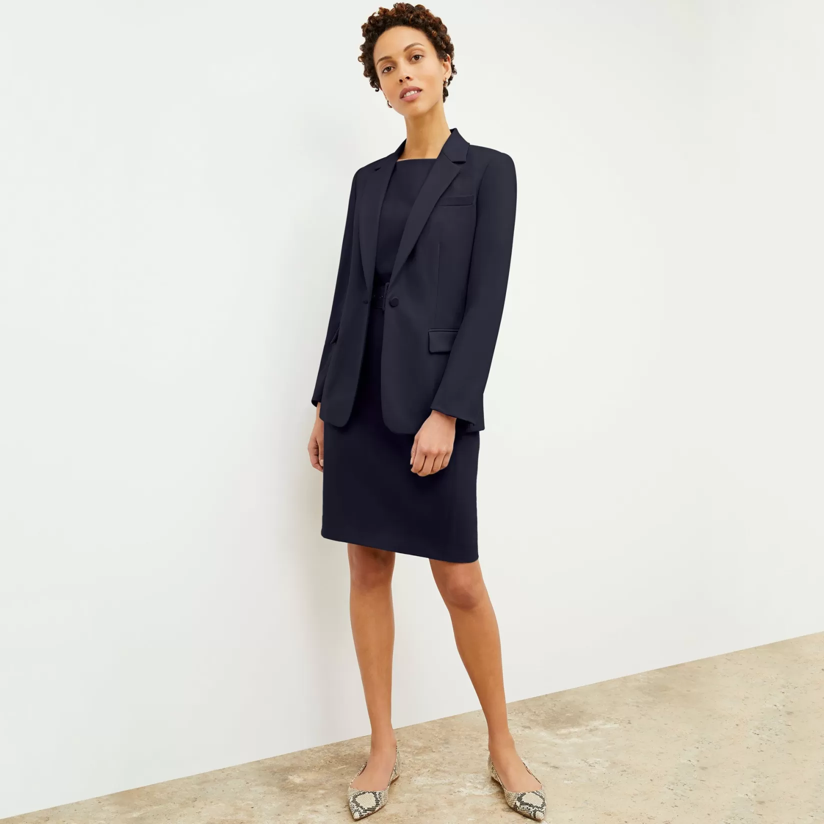 Dresses | M.M.LaFleur The Cynthia Dress - Washable Wool Twill DarkNavy