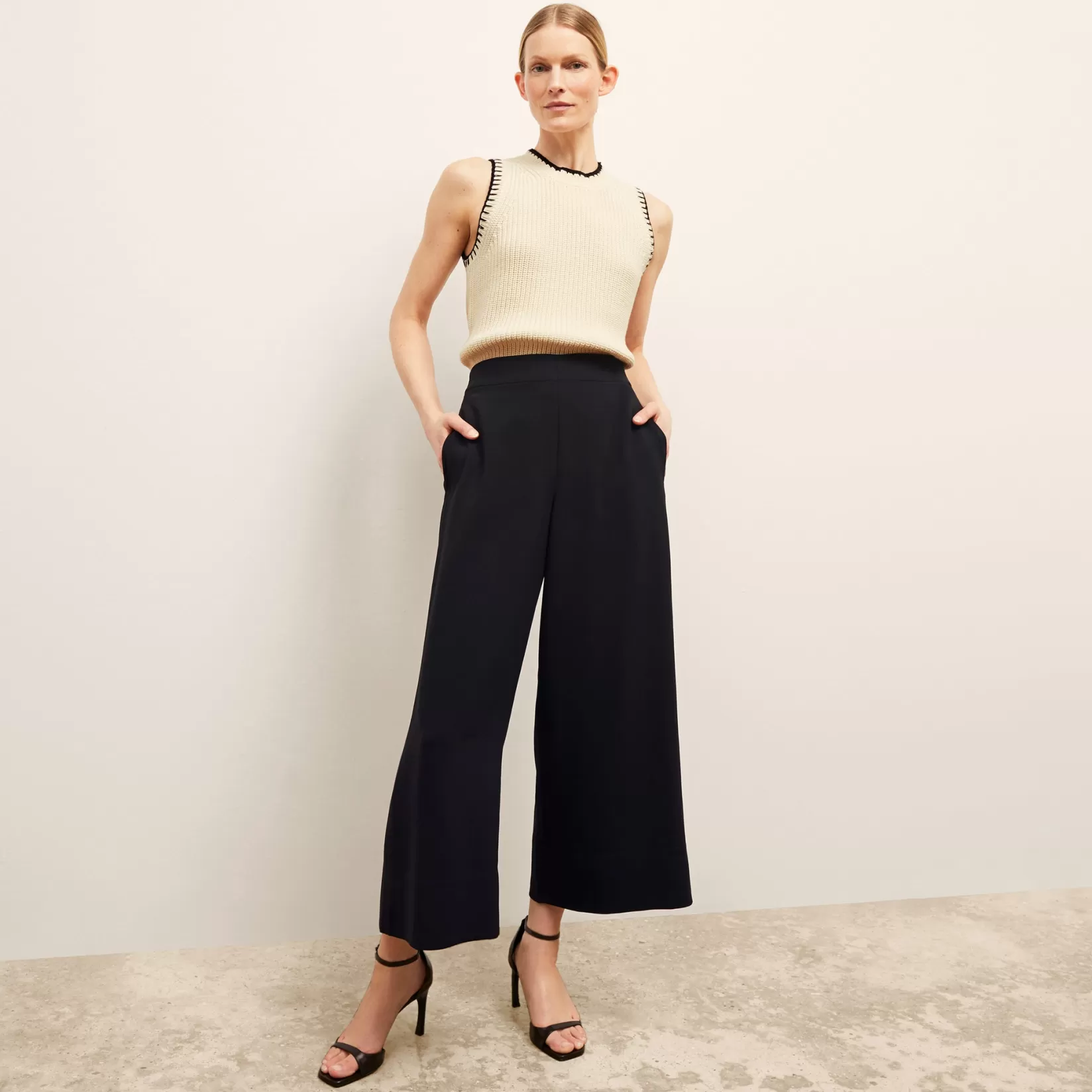 Suiting | M.M.LaFleur The Elena Travel Culotte - Everyday Crepe Black