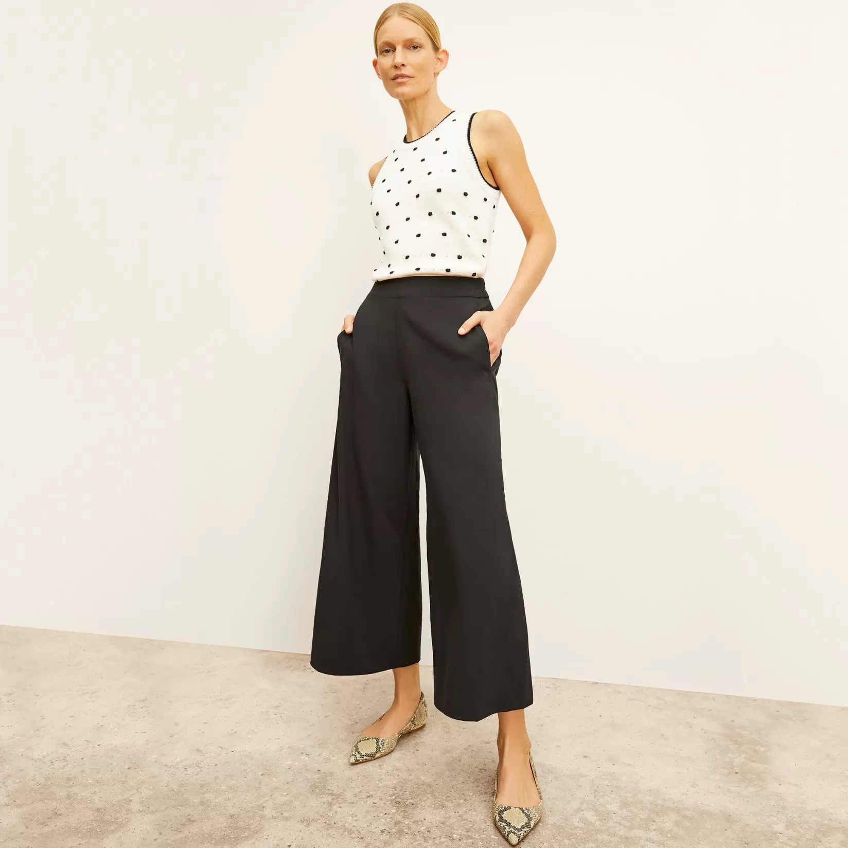 Pants | M.M.LaFleur The Elena Travel Culotte - OrigamiTech BlackOrigamiTech