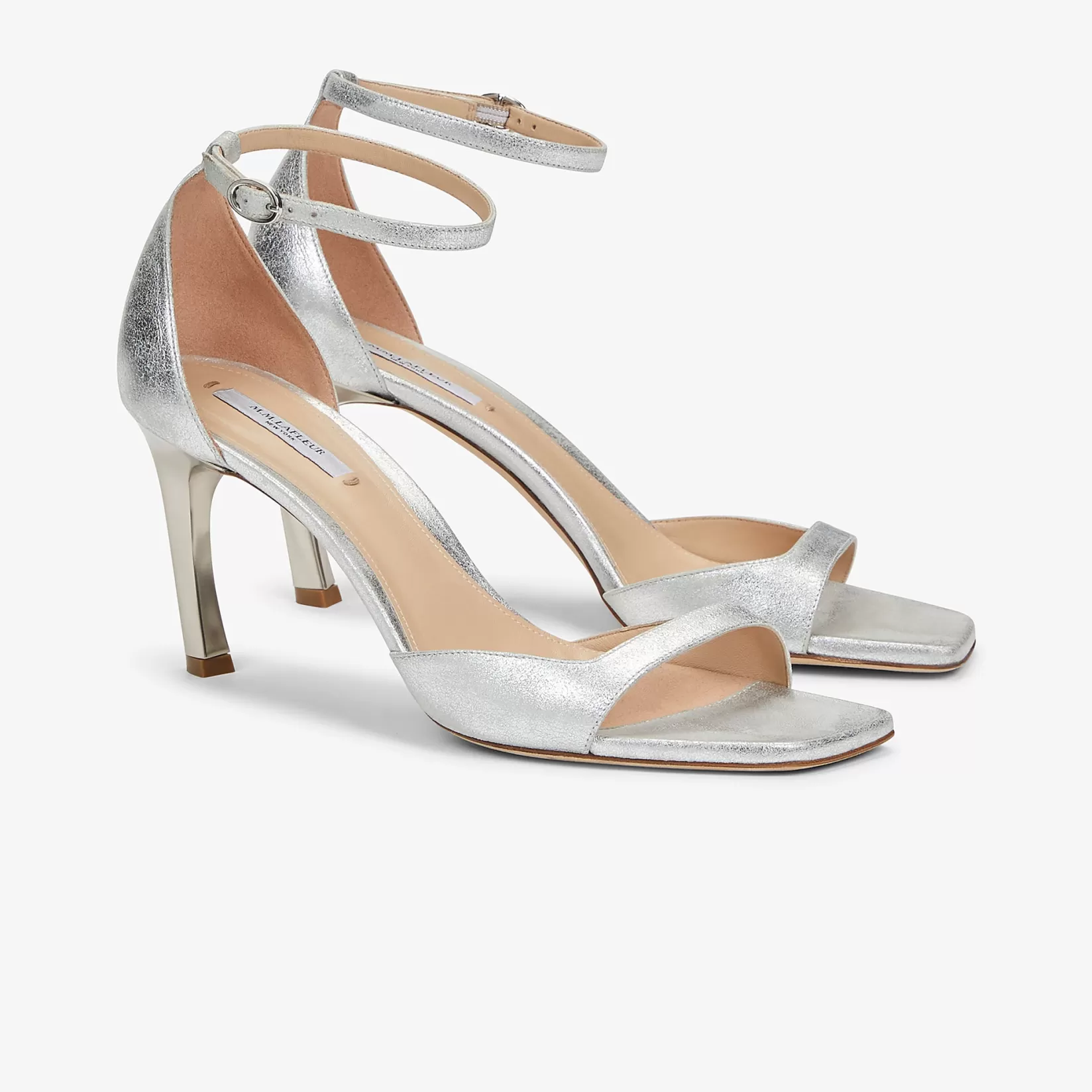 Accessories | M.M.LaFleur The Ella Sandal - Brushed Metallic Silver