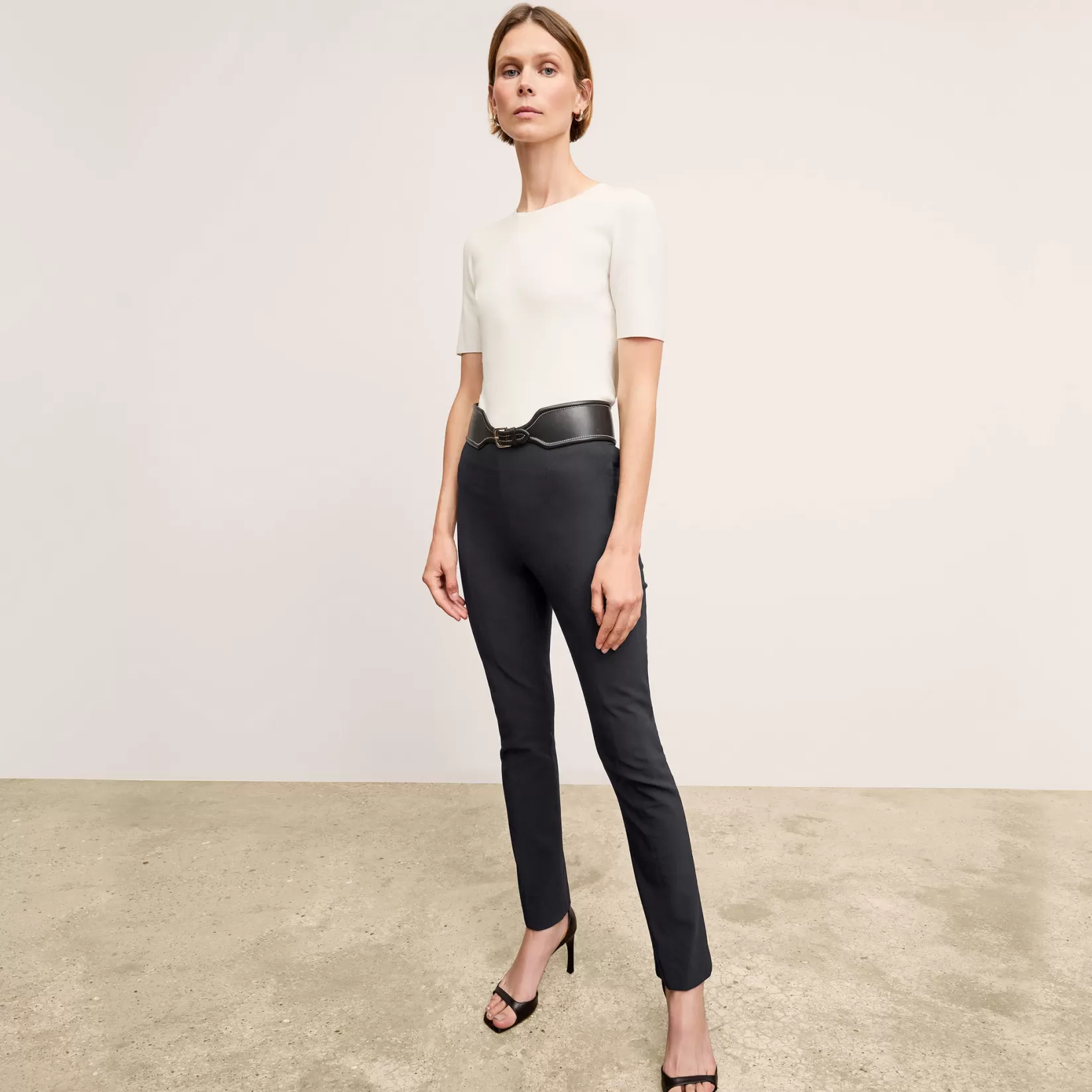 T-Shirts | Pants | M.M.LaFleur The Foster Cigarette Pant - PowerStretch Black