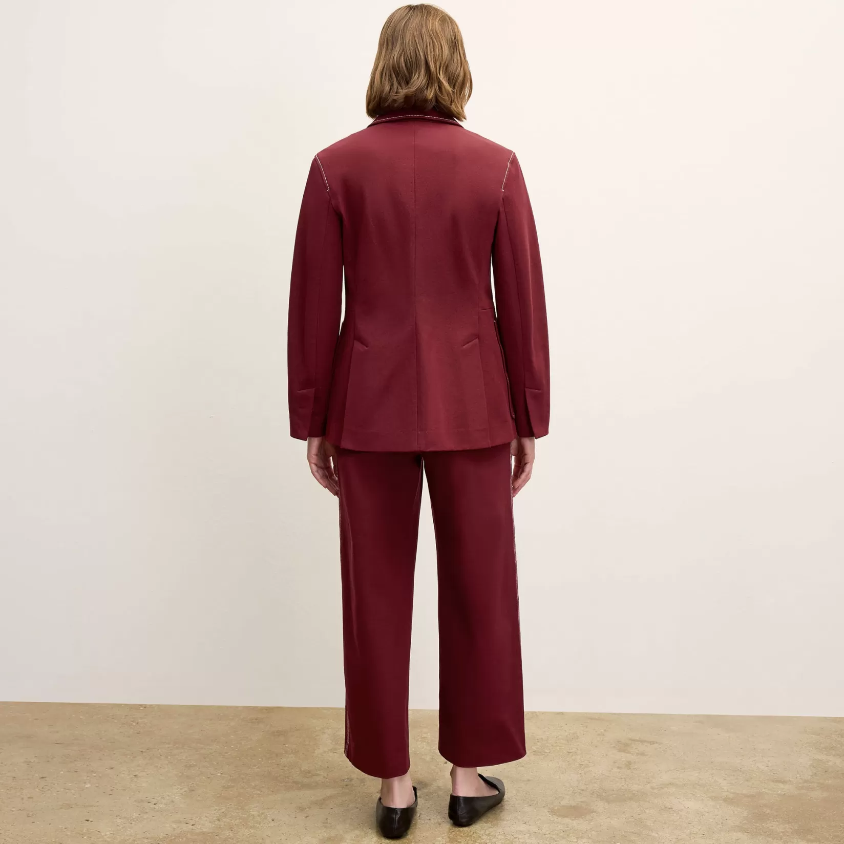 Jackets | Suiting | M.M.LaFleur The Grenville Jacket - Contrast Stitch Eco Better Than Denim BerryJam
