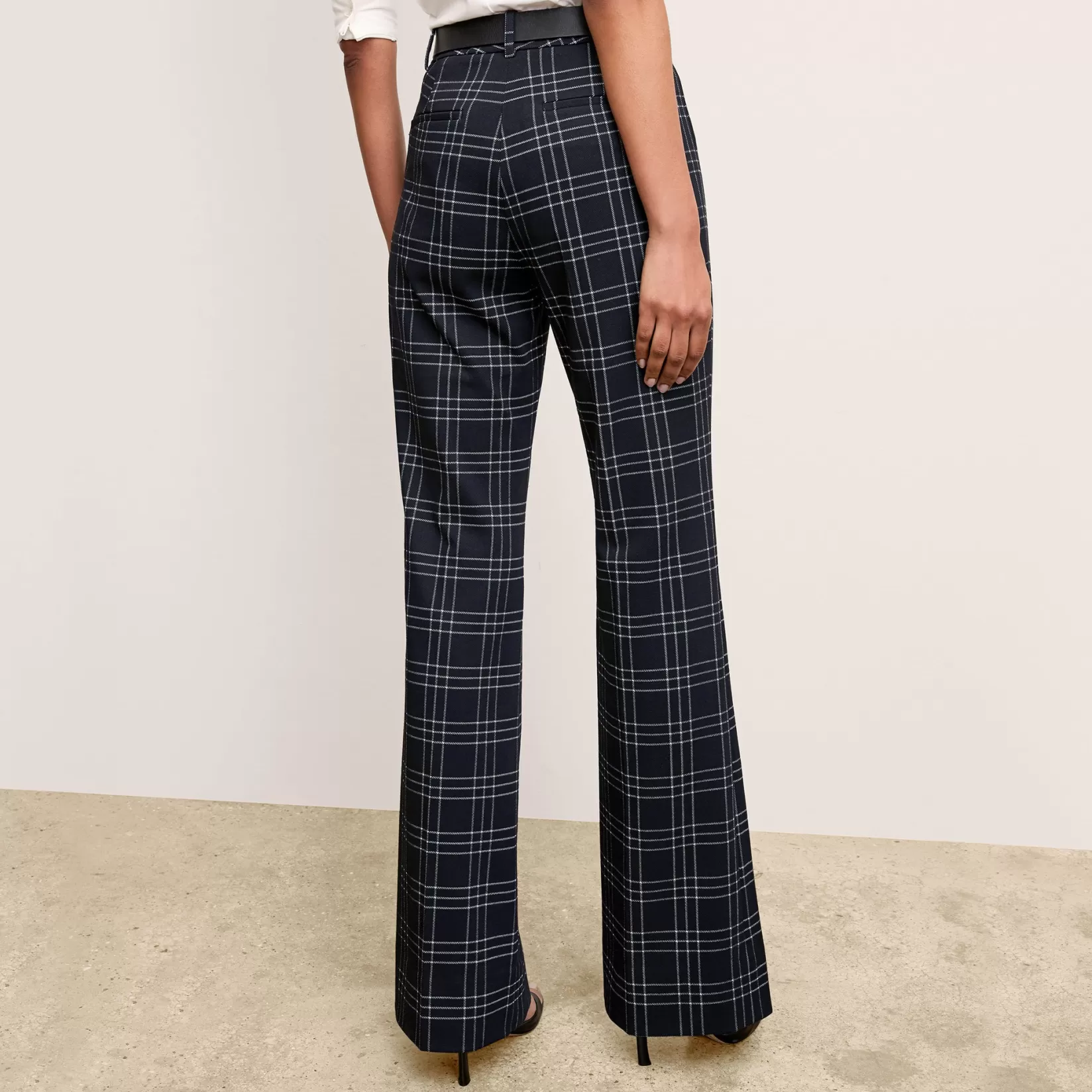 Pants | M.M.LaFleur The Horton Flare Trouser - Knit Suiting Black/White