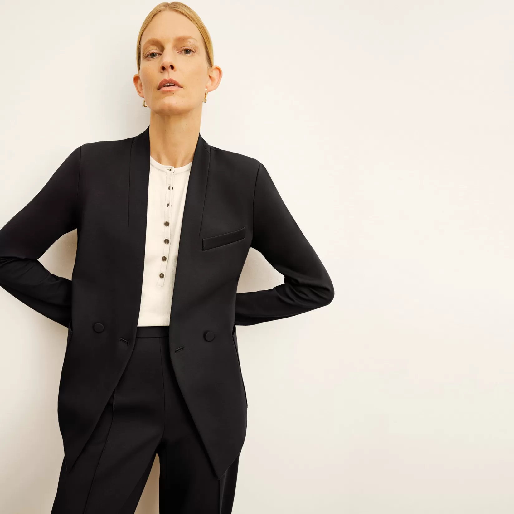 Suiting | M.M.LaFleur The Janette Blazer - Light Ponte Black