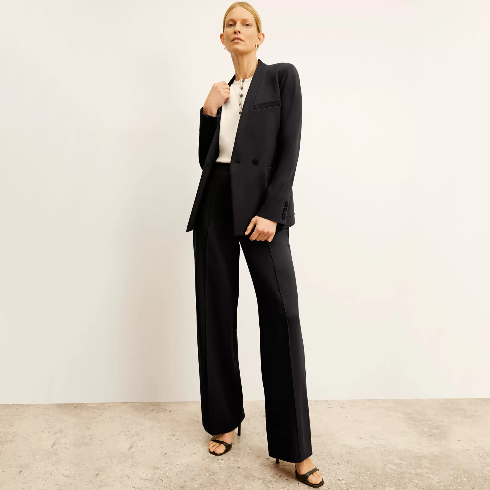 Suiting | M.M.LaFleur The Janette Blazer - Light Ponte Black