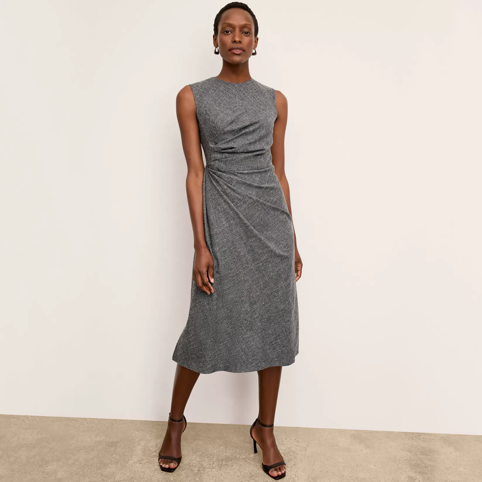 Dresses | Suiting | M.M.LaFleur The Jeannine Dress - Crosshatch Suiting Black/White