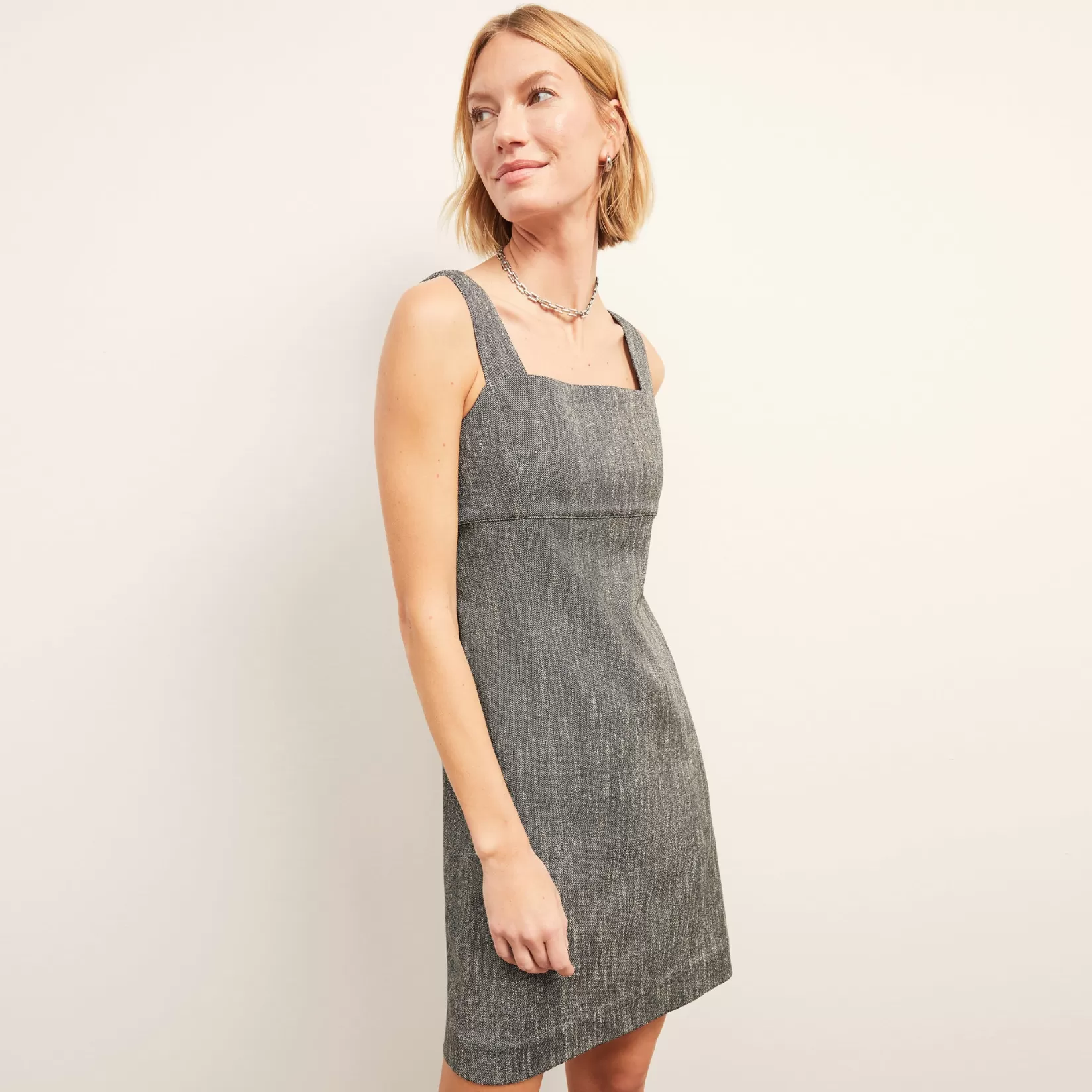 Dresses | Suiting | M.M.LaFleur The Jennifer Dress - Cotton Tweed Black/Ivory