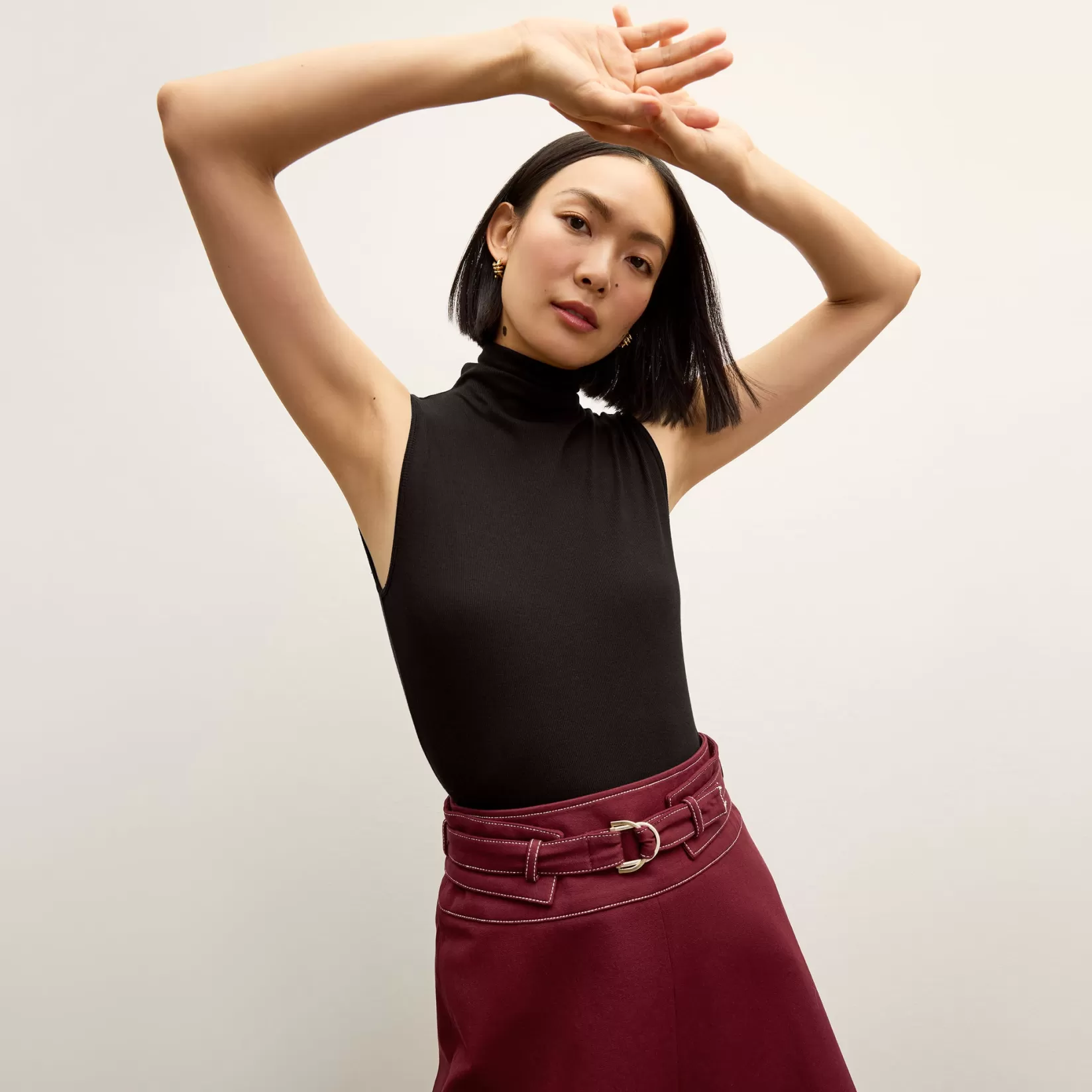 T-Shirts | M.M.LaFleur The Jett Tank - Organic Ribbed Pima Cotton Black