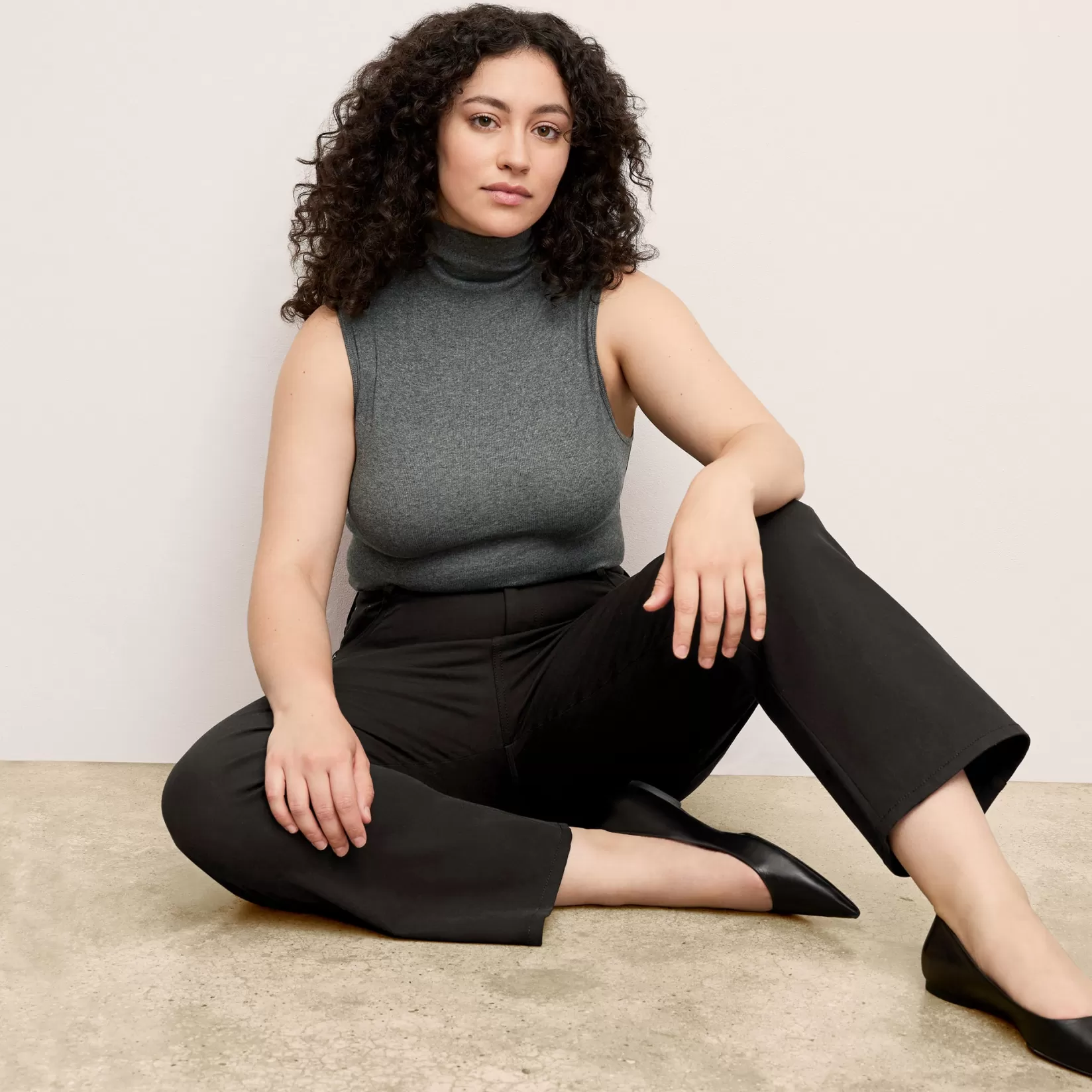 T-Shirts | M.M.LaFleur The Jett Tank - Organic Ribbed Pima Cotton Charcoal