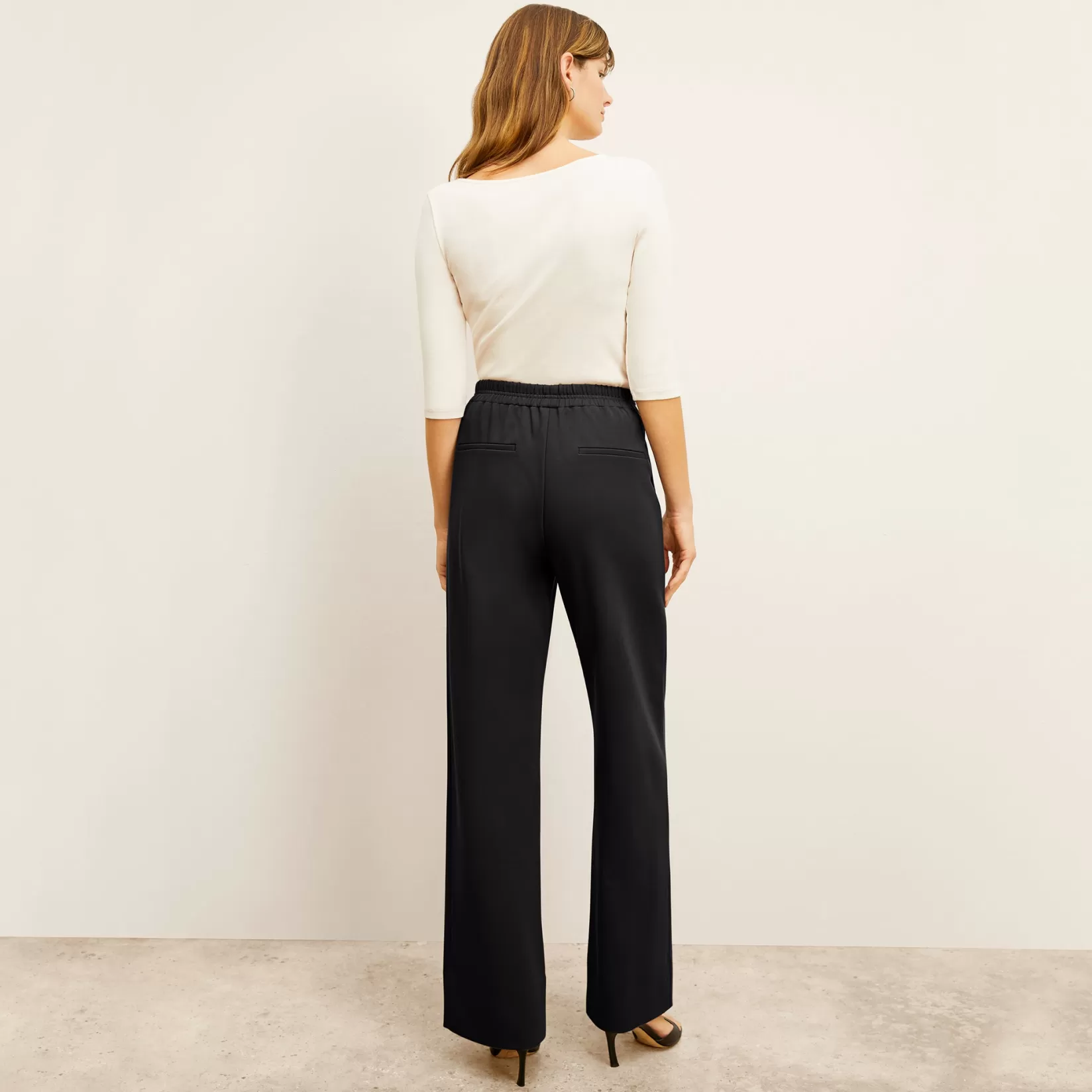 Pants | Suiting | M.M.LaFleur The Jordan Trouser - Light Ponte Black