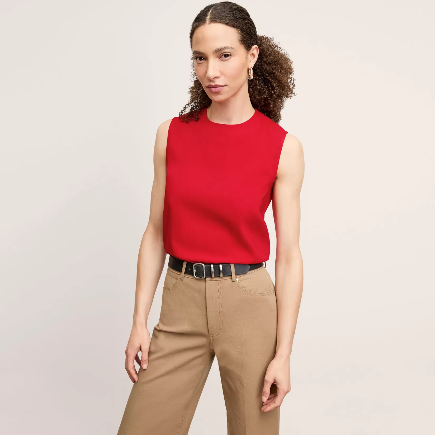 Skirts | M.M.LaFleur The Katrina Top - Eco Sateen Maraschino