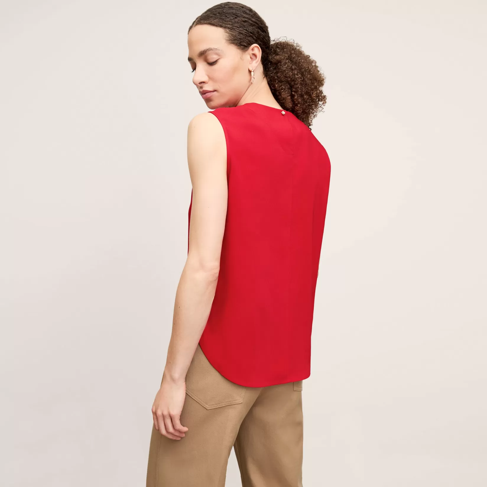 Skirts | M.M.LaFleur The Katrina Top - Eco Sateen Maraschino