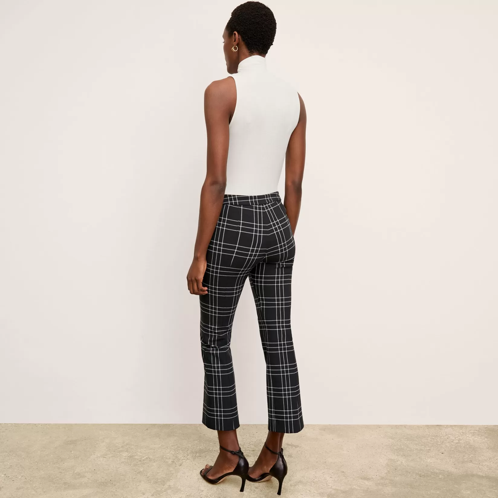Pants | M.M.LaFleur The Kick Flare Foster Pant - PowerStretch Plaid Black/White