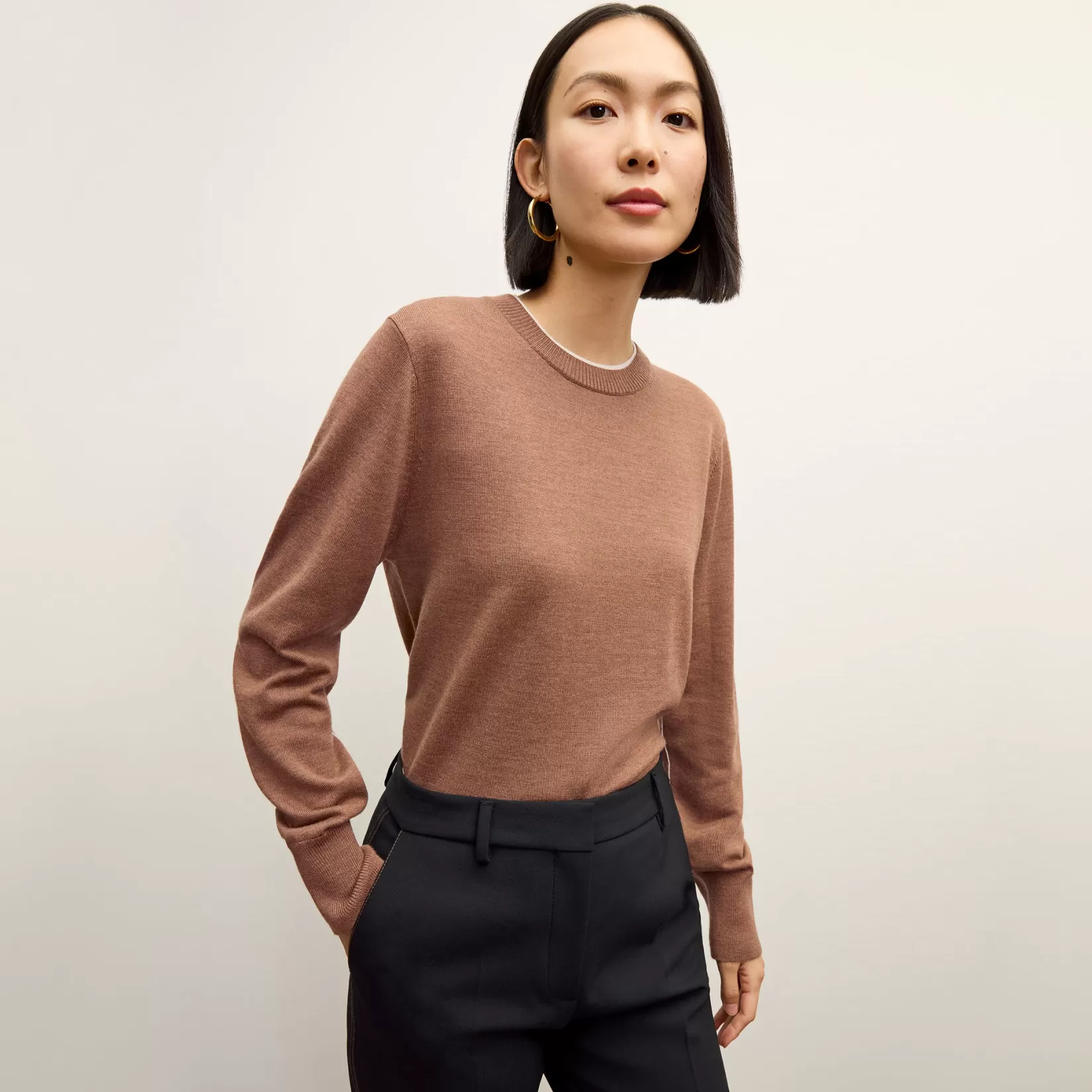 Tops | Sweaters | M.M.LaFleur The Kit Sweater - Merino Camel/Ivory