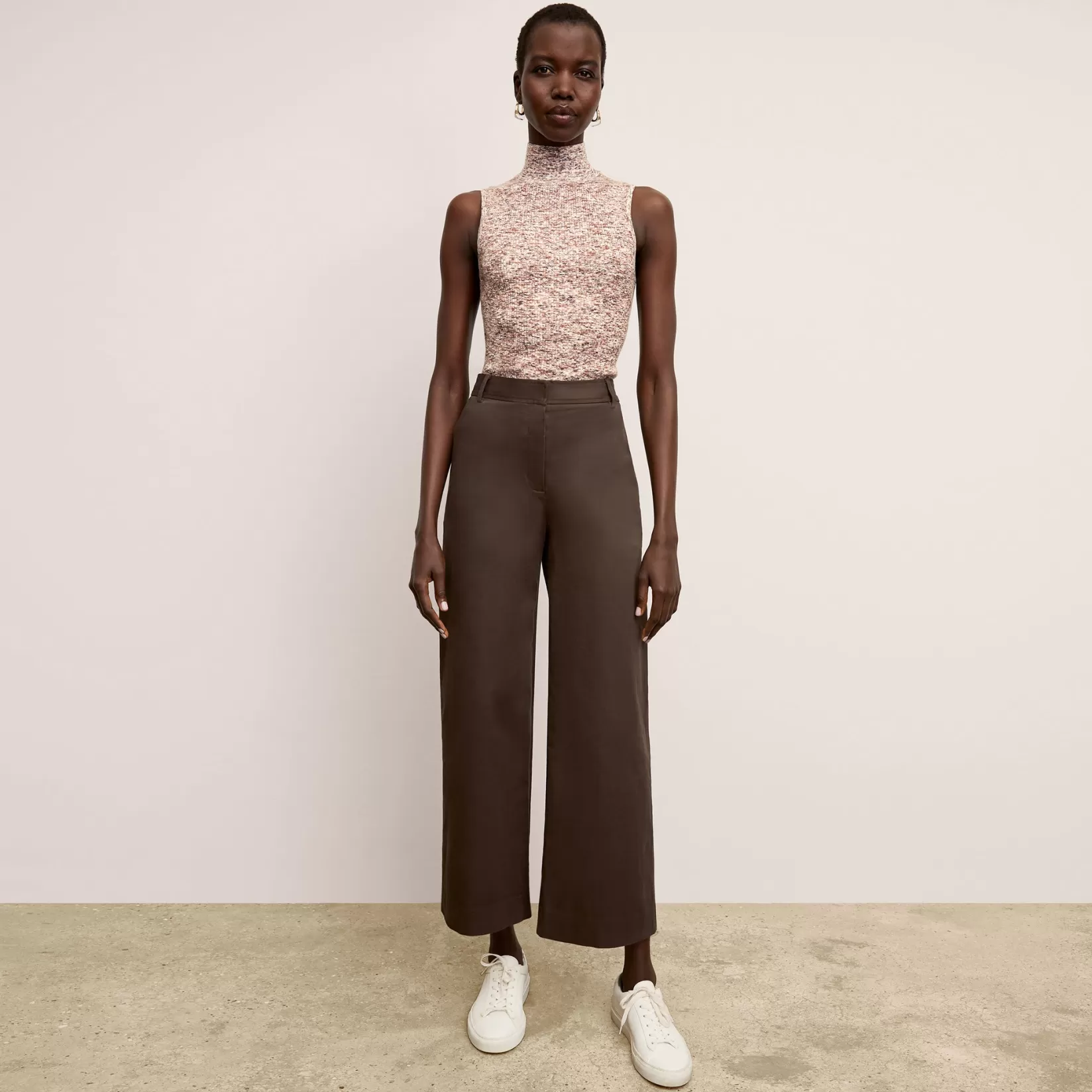 Tops | M.M.LaFleur The Koa Turtleneck - Space Dye Rib Knit BrownMulti
