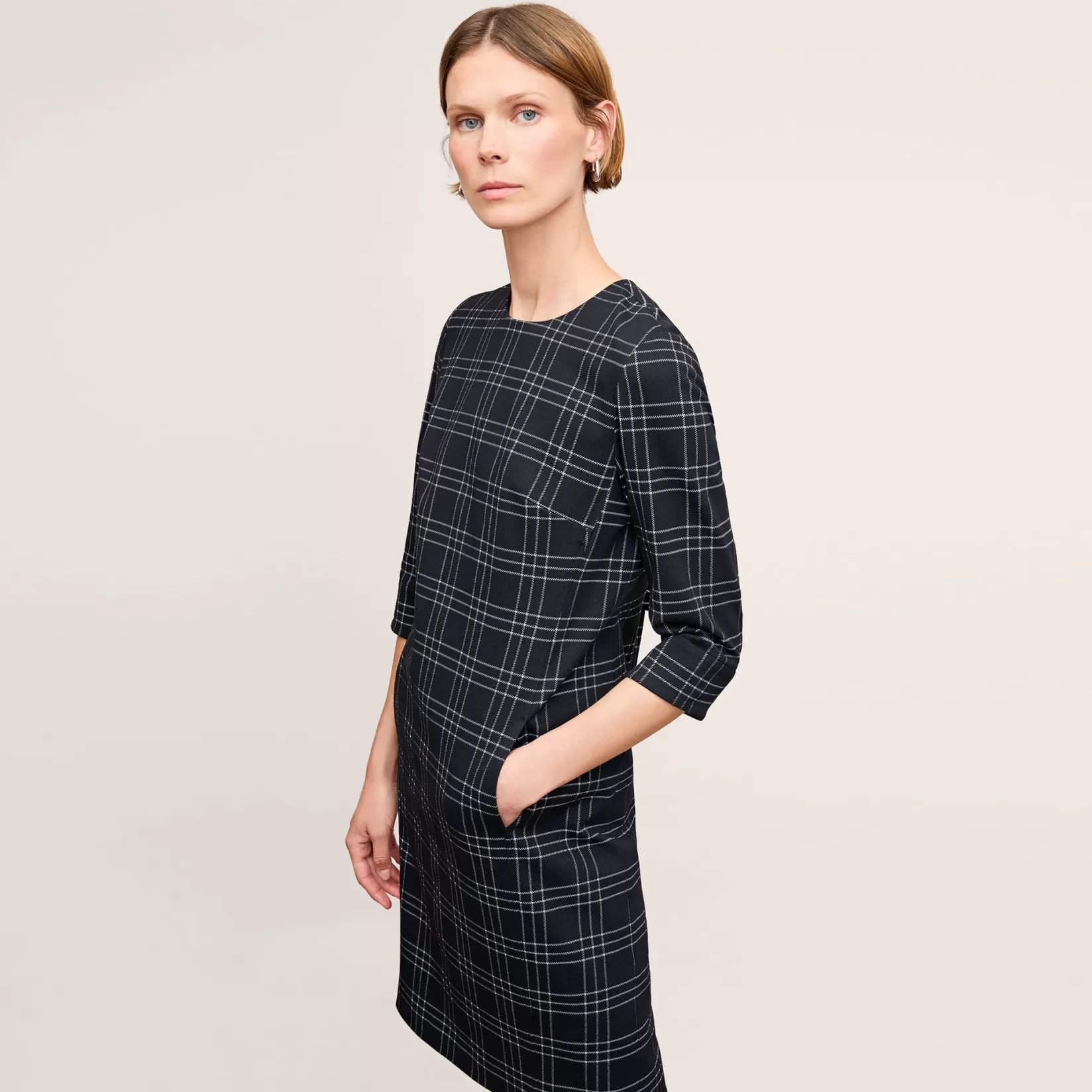 Dresses | M.M.LaFleur The Lancia Dress - Knit Suiting Black/White