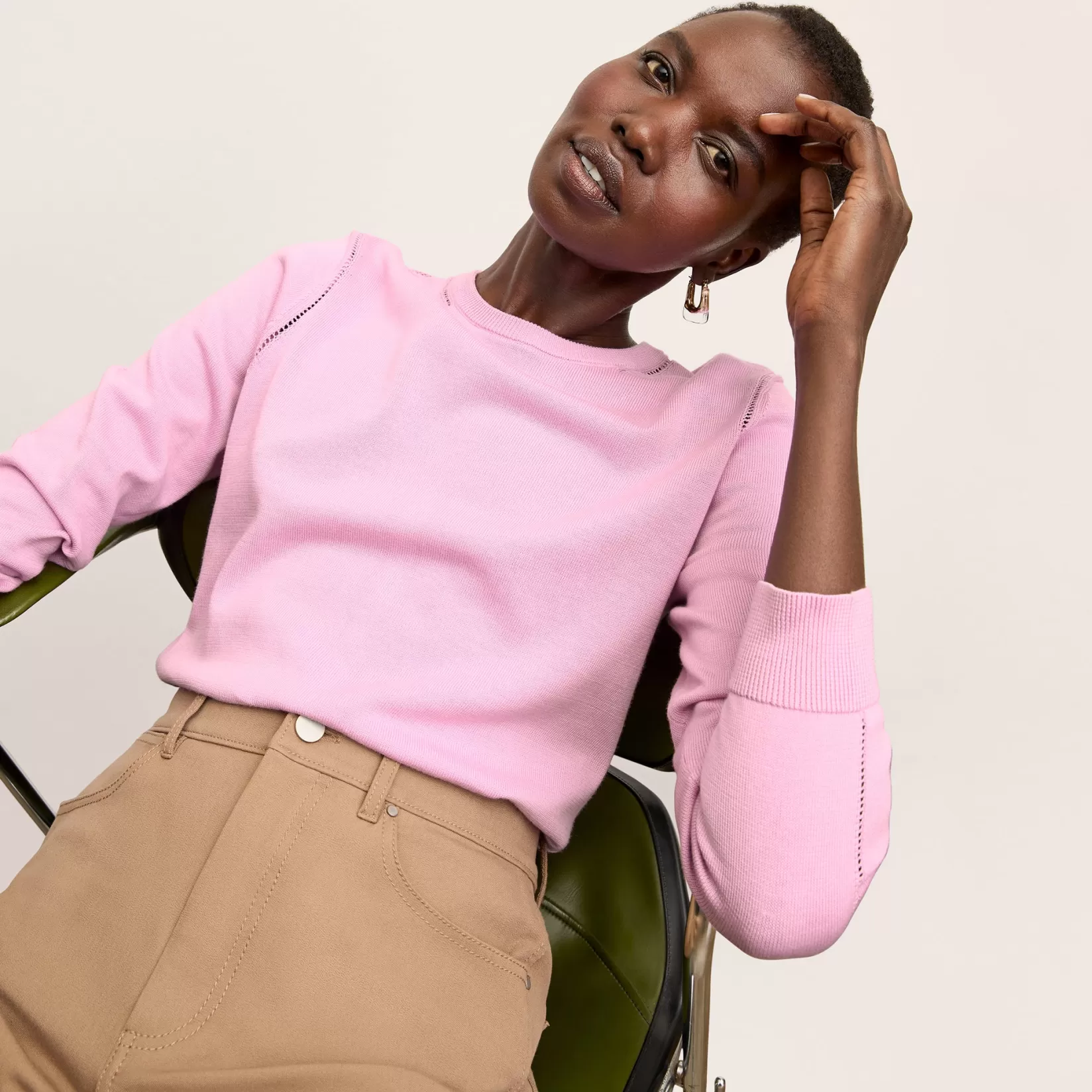 Tops | M.M.LaFleur The Larissa Sweater - Cotton Silk Knit Taffy