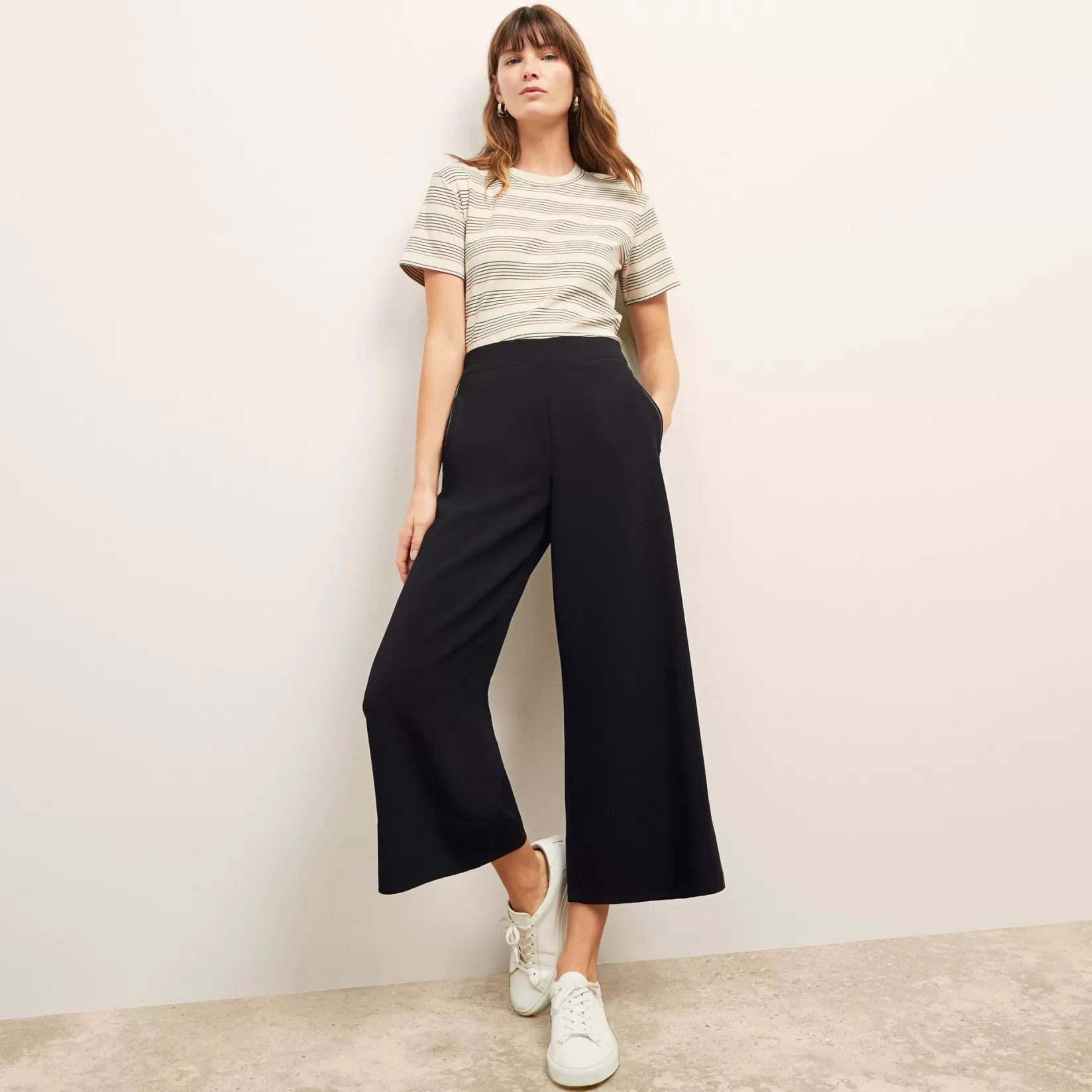 T-Shirts | M.M.LaFleur The Leslie T-Shirt - Organic Pima Cotton SignatureStripe