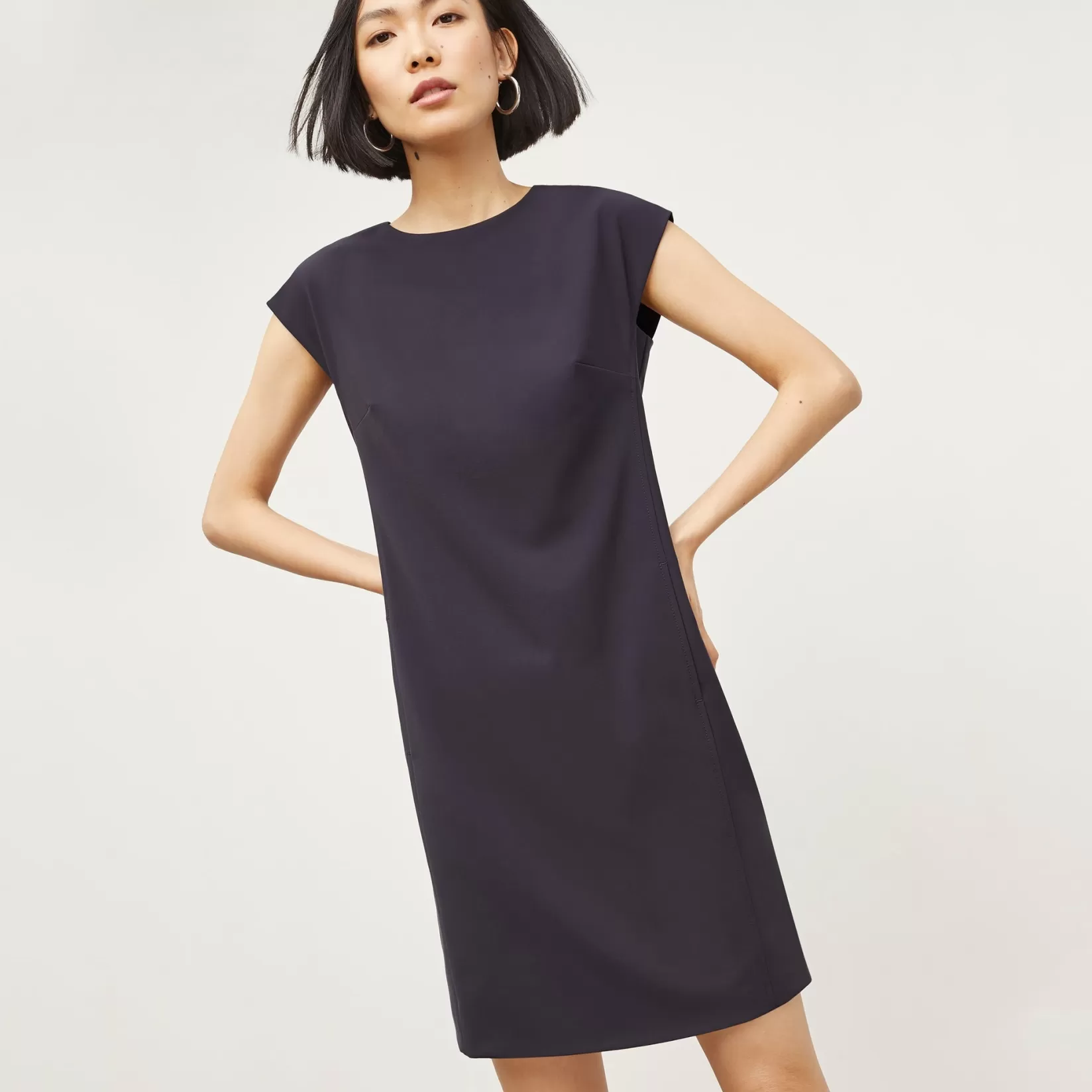 Suiting | M.M.LaFleur The Maaza Travel Dress - OrigamiTech CoolCharcoal