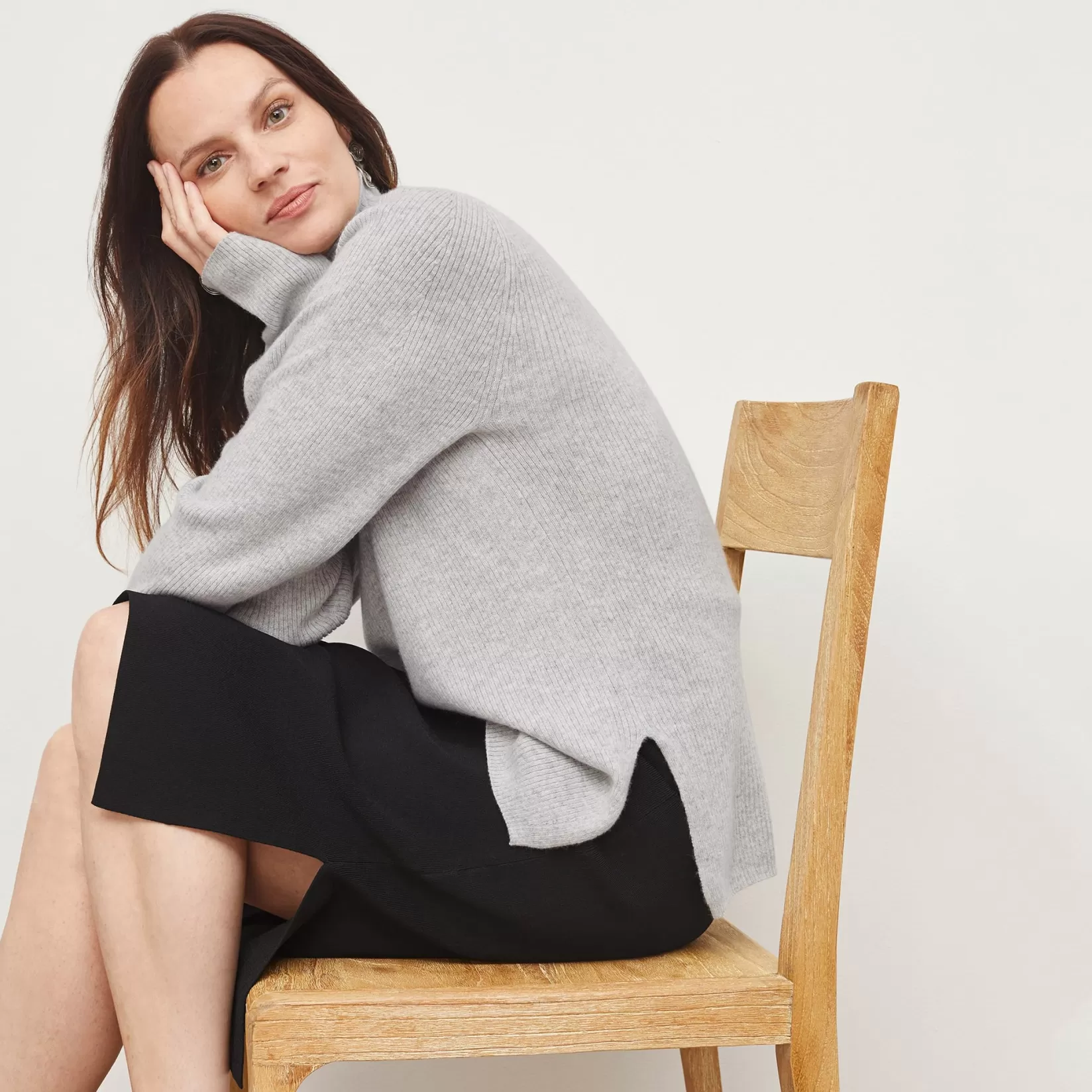 Sweaters | M.M.LaFleur The McKenzie Sweater - Cashmere LightHeatherGray
