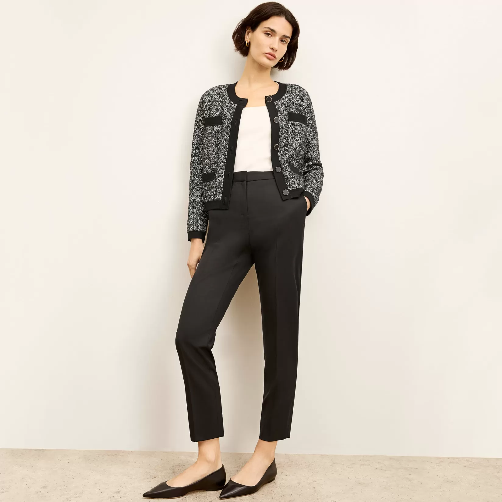 Suiting | M.M.LaFleur The Mejia Pant - Washable Wool Twill Black