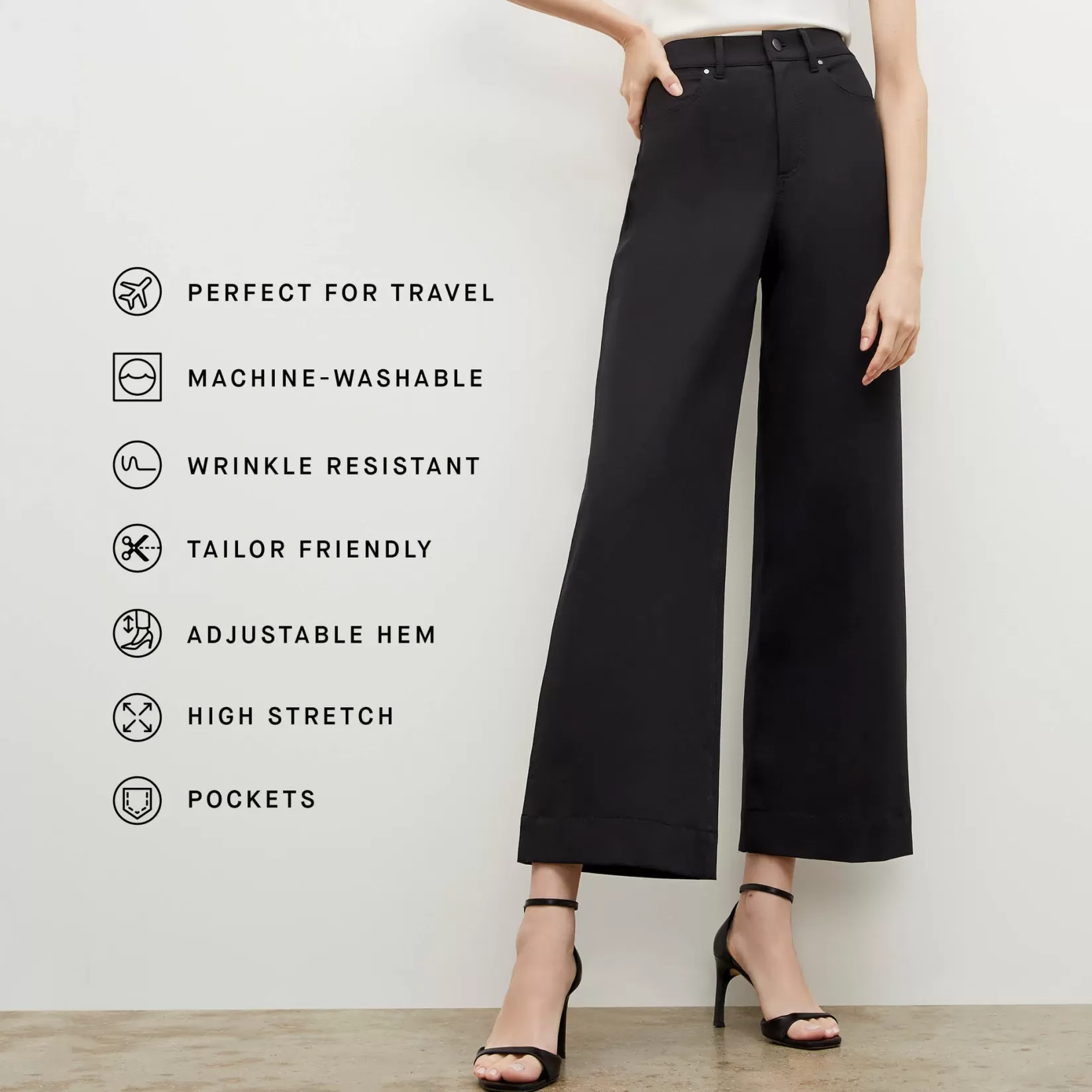 T-Shirts | M.M.LaFleur The Milo Wide-Leg Jean - Eco Better Than Denim Black