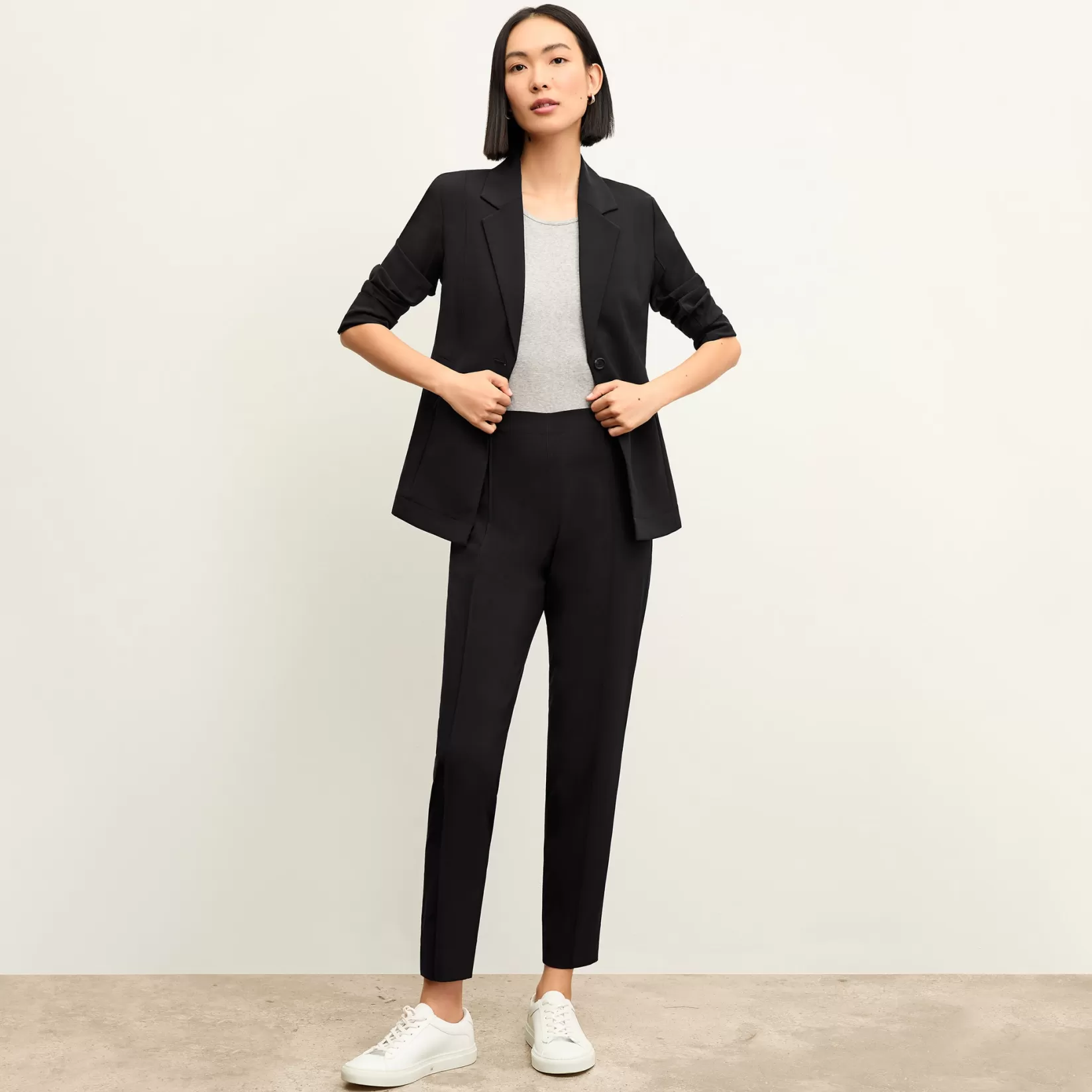 T-Shirts | M.M.LaFleur The Moreland Travel Blazer - OrigamiTech Black