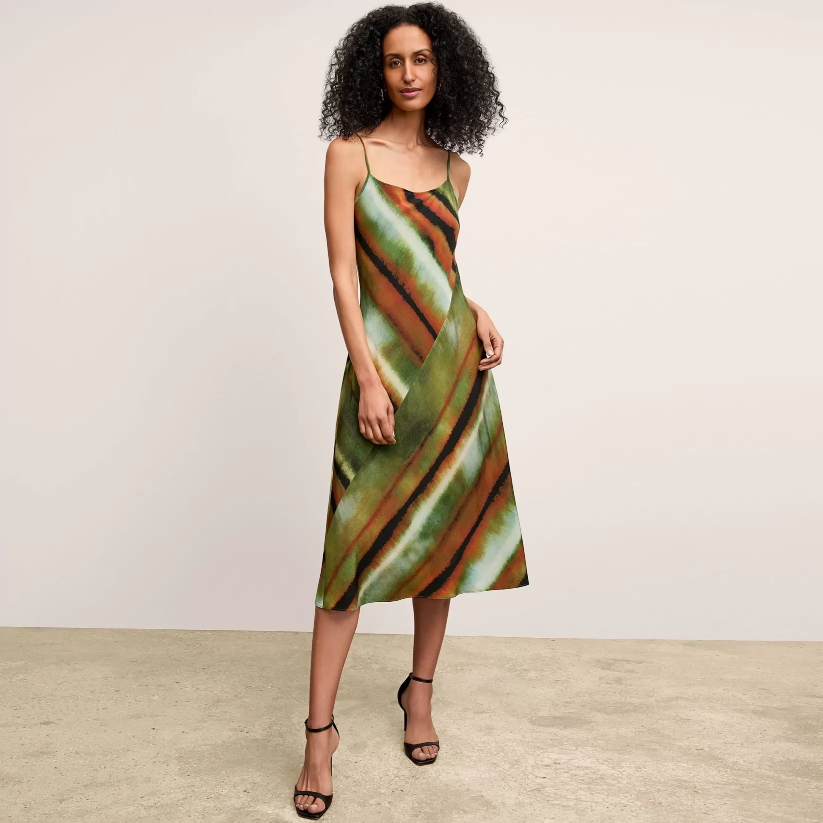 Dresses | M.M.LaFleur The Nene Slip Dress - Washable Silk FadedPrint