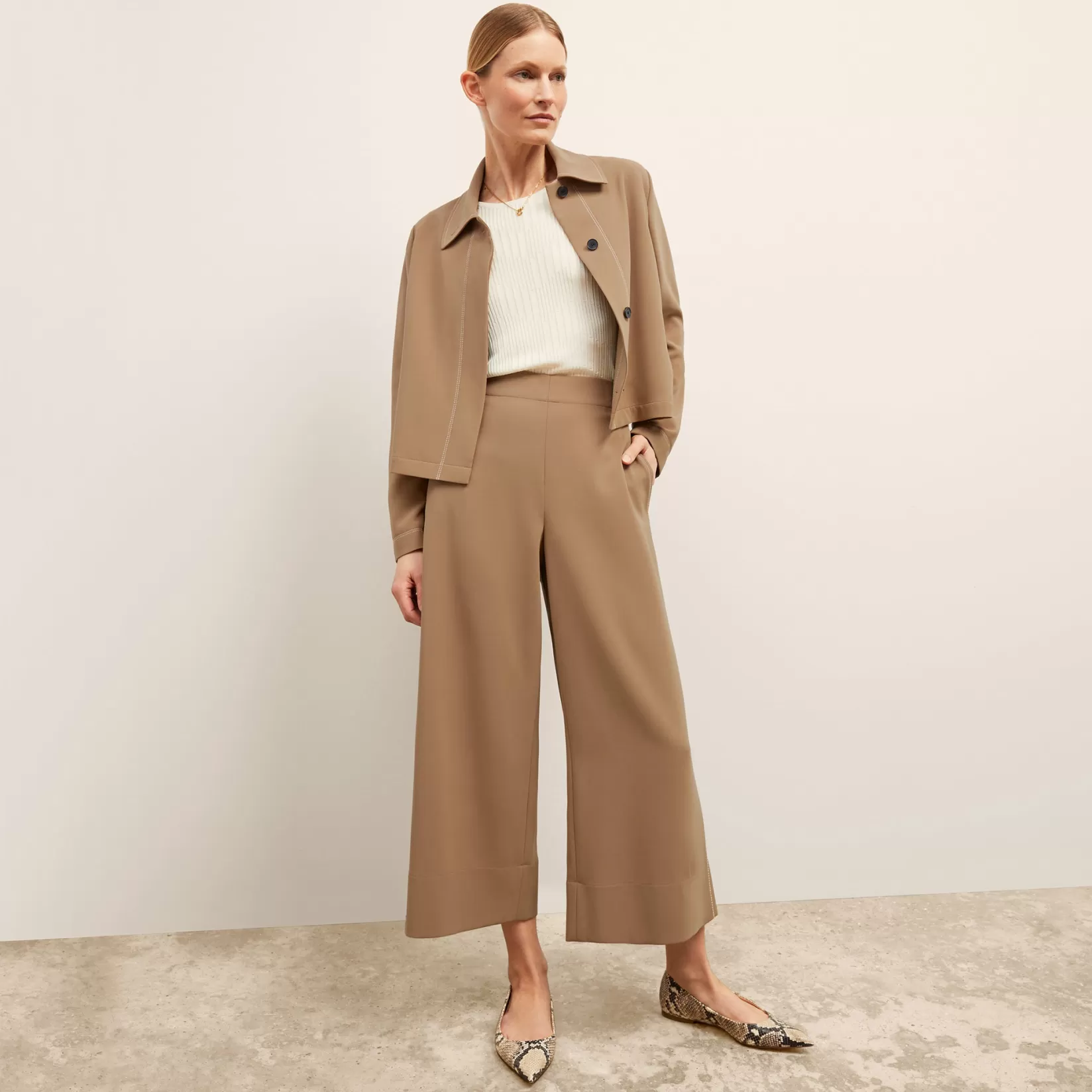 Jackets | M.M.LaFleur The Nicky Jacket - Everyday Crepe LightSaddle