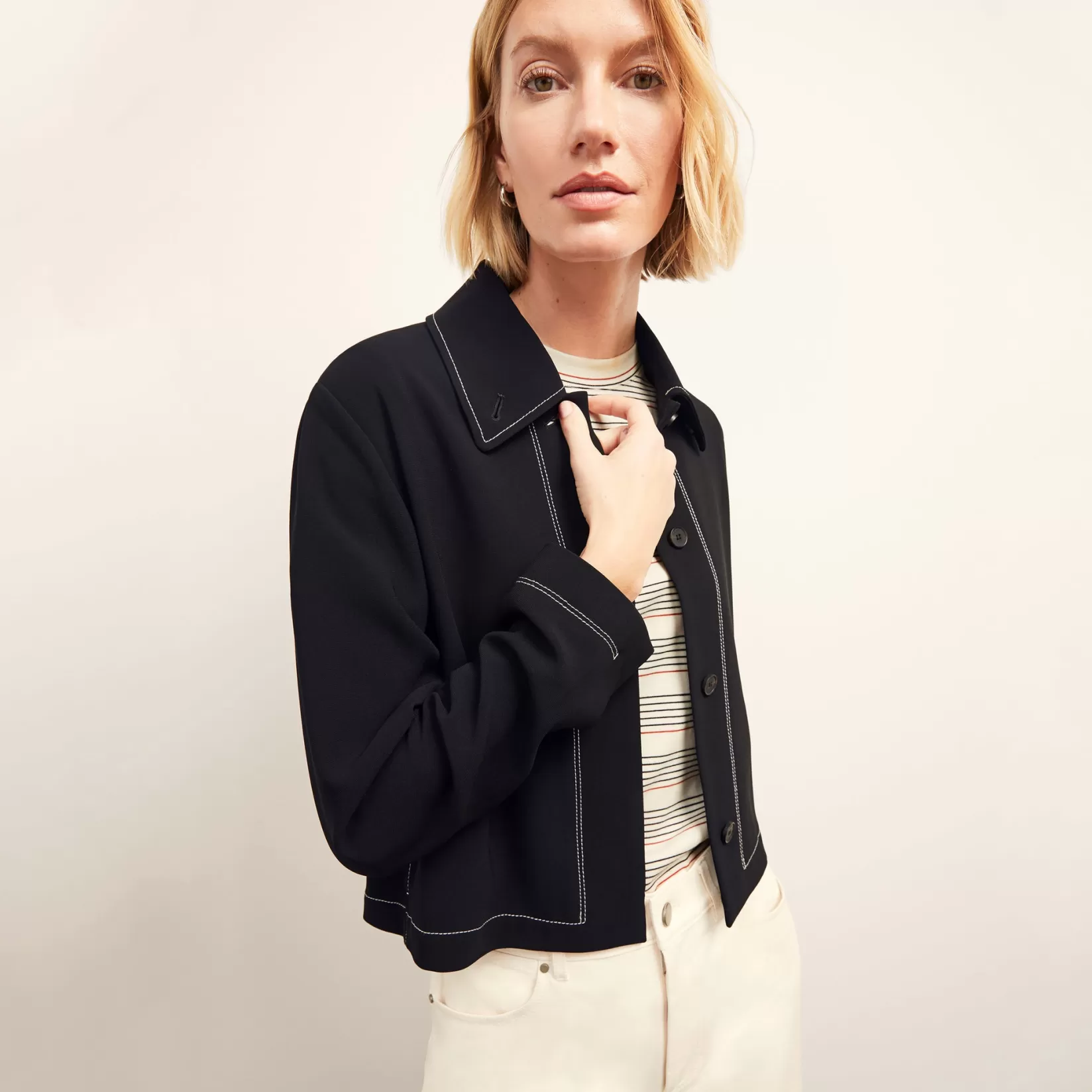 Suiting | M.M.LaFleur The Nicky Jacket - Everyday Crepe Black
