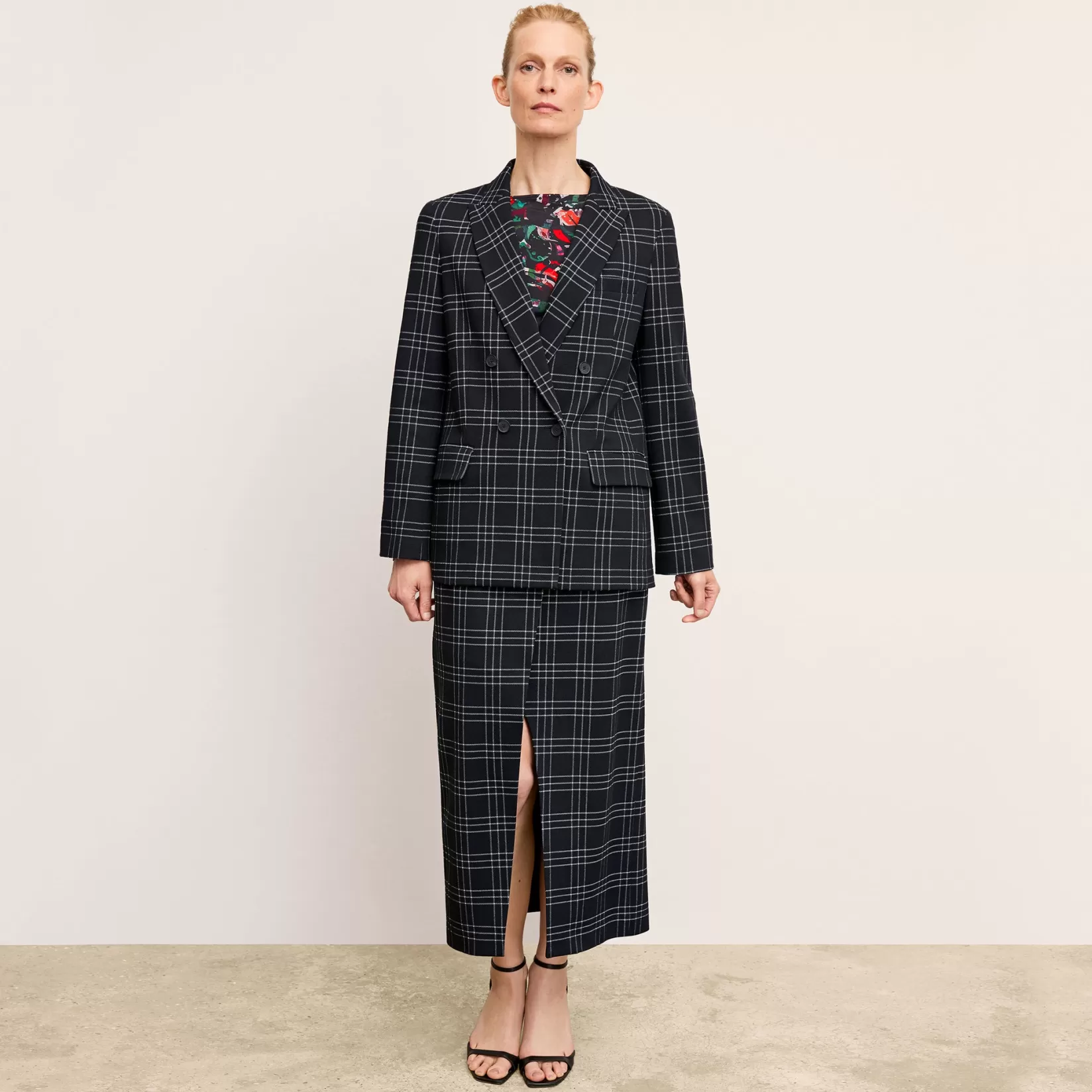 Skirts | M.M.LaFleur The O'Hara Blazer - Knit Suiting Black/White