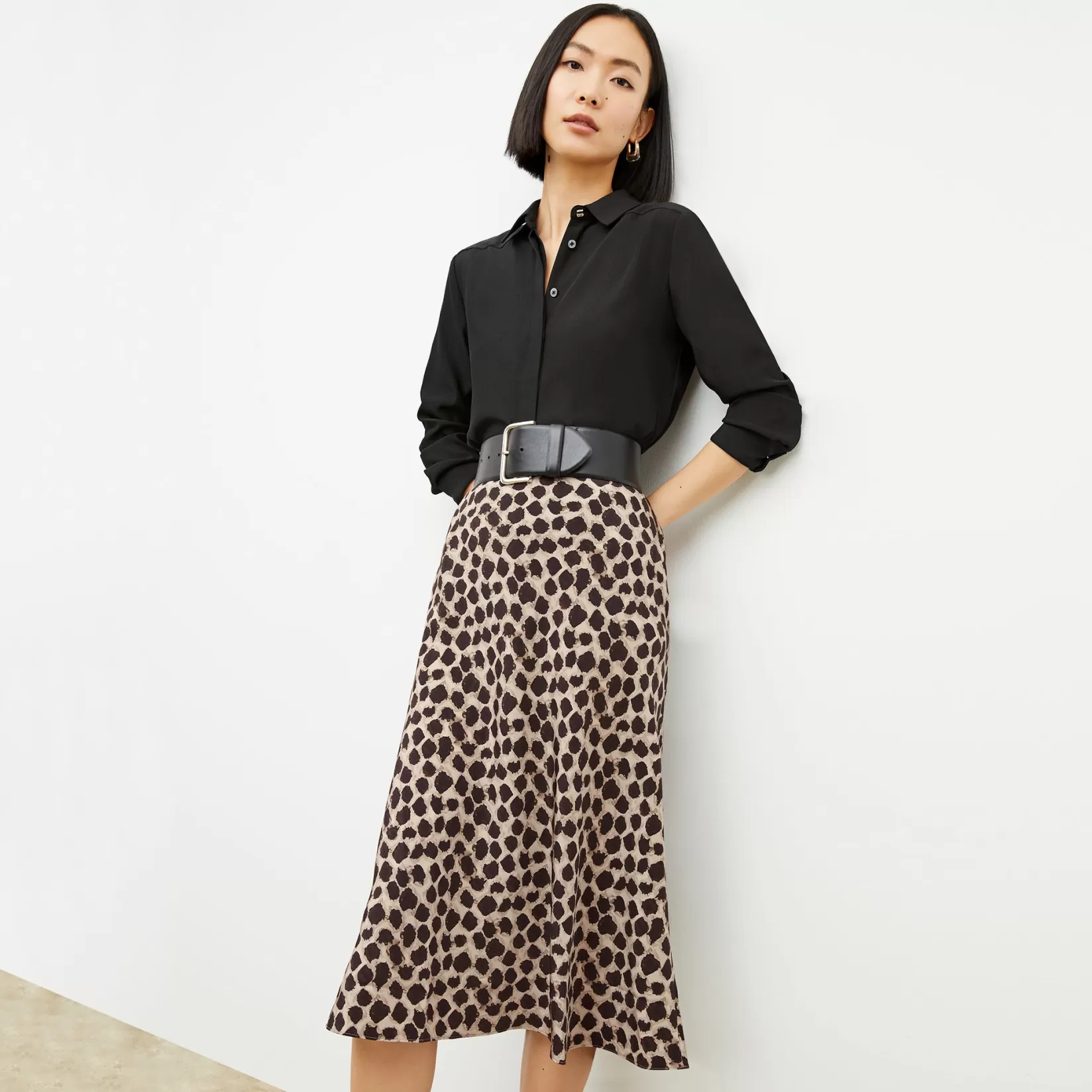 Skirts | M.M.LaFleur The Orchard Skirt - Washable Silk SaharaPrint
