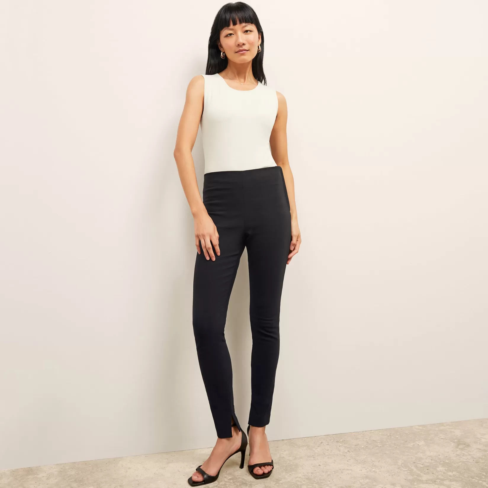 Tops | M.M.LaFleur The Paige Tank - Organic Ribbed Pima Cotton Ivory