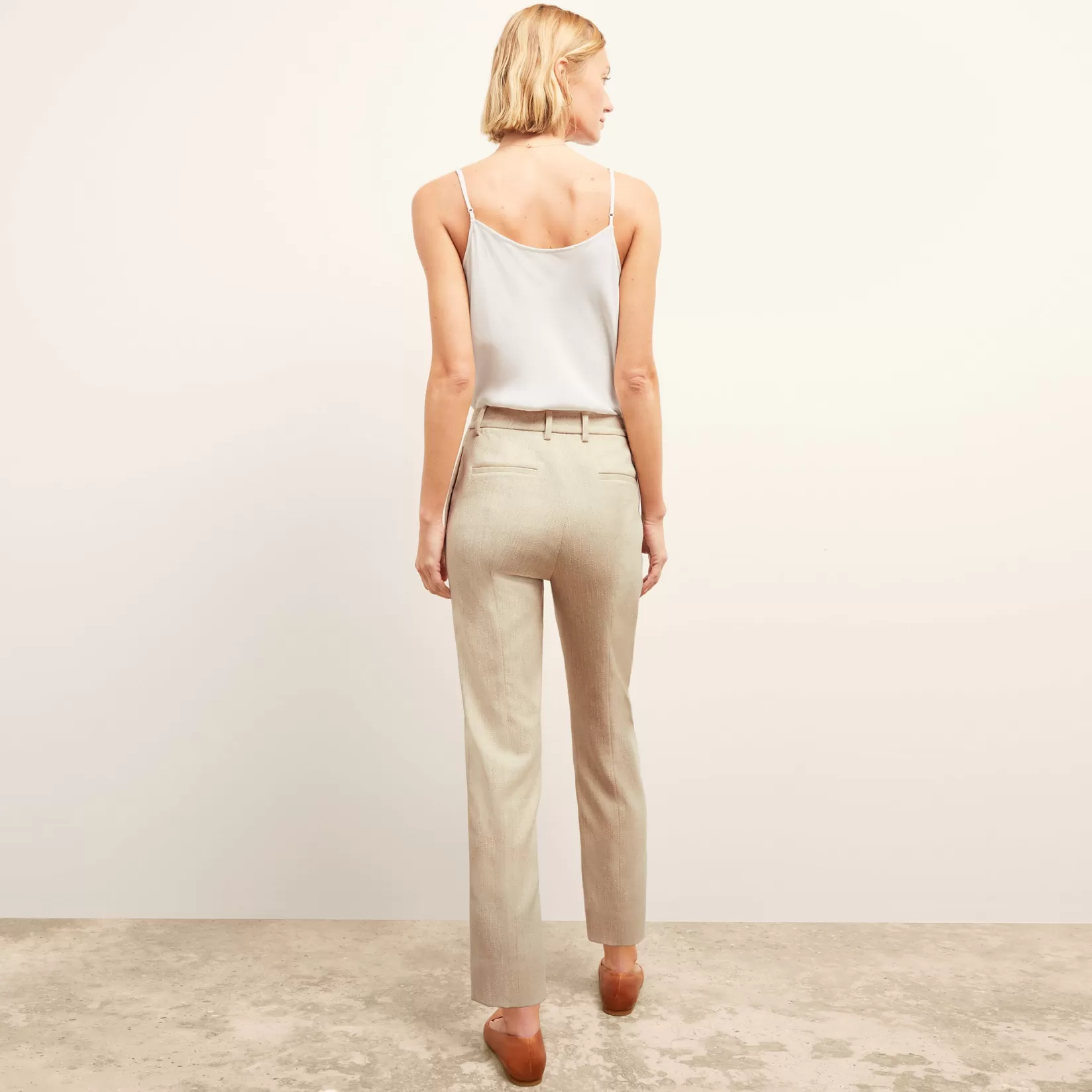 Pants | M.M.LaFleur The Pearl Pant - Cotton Tweed Ivory
