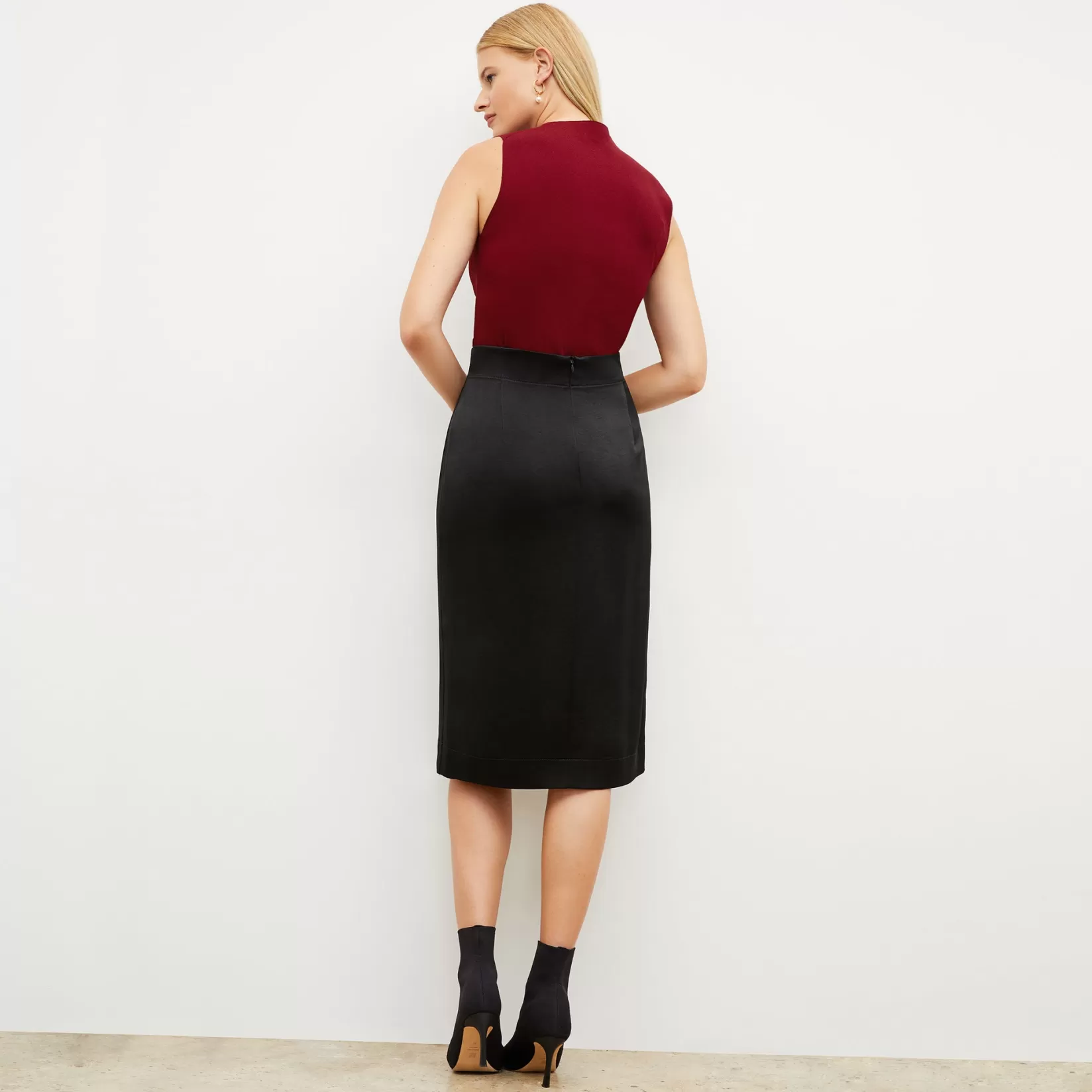 Skirts | M.M.LaFleur The Penny Skirt - Everyday Satin Black