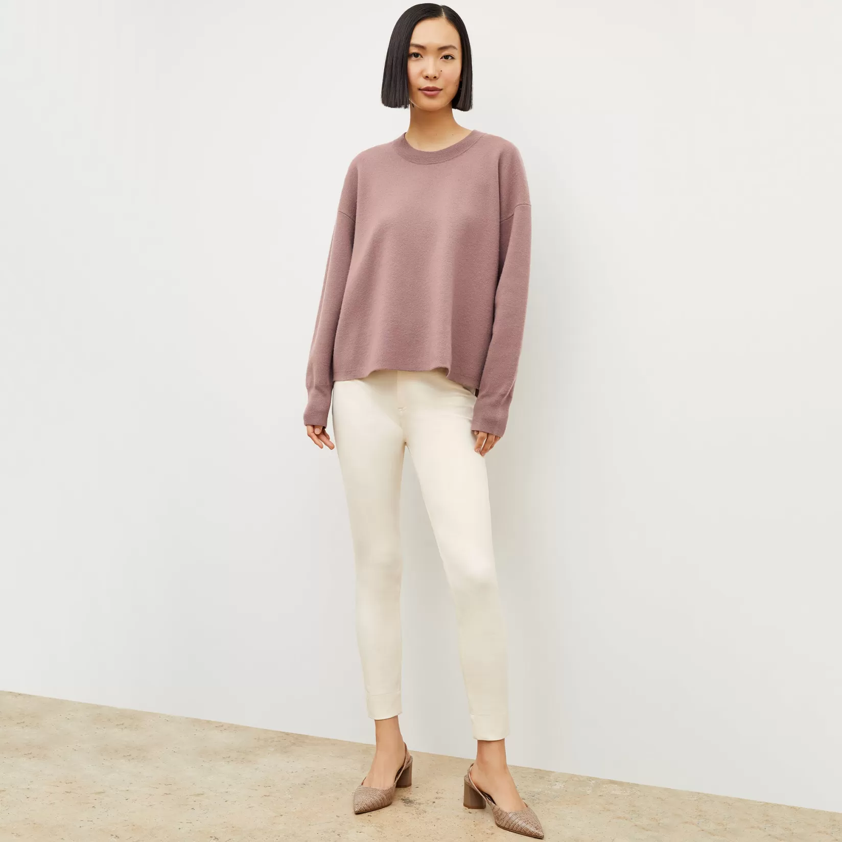 Sweaters | M.M.LaFleur The Quincy Pullover - Boiled Wool RoseTaupe