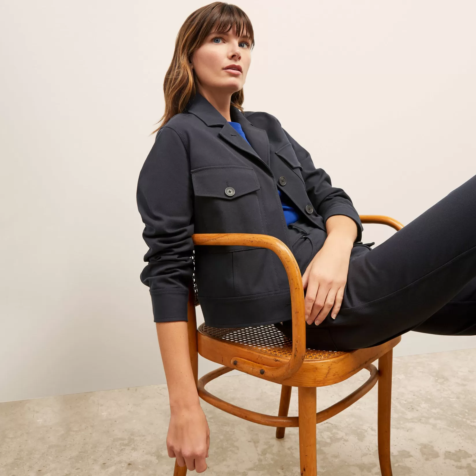 T-Shirts | M.M.LaFleur The Rhoda Jacket - Eco Better Than Denim Ink